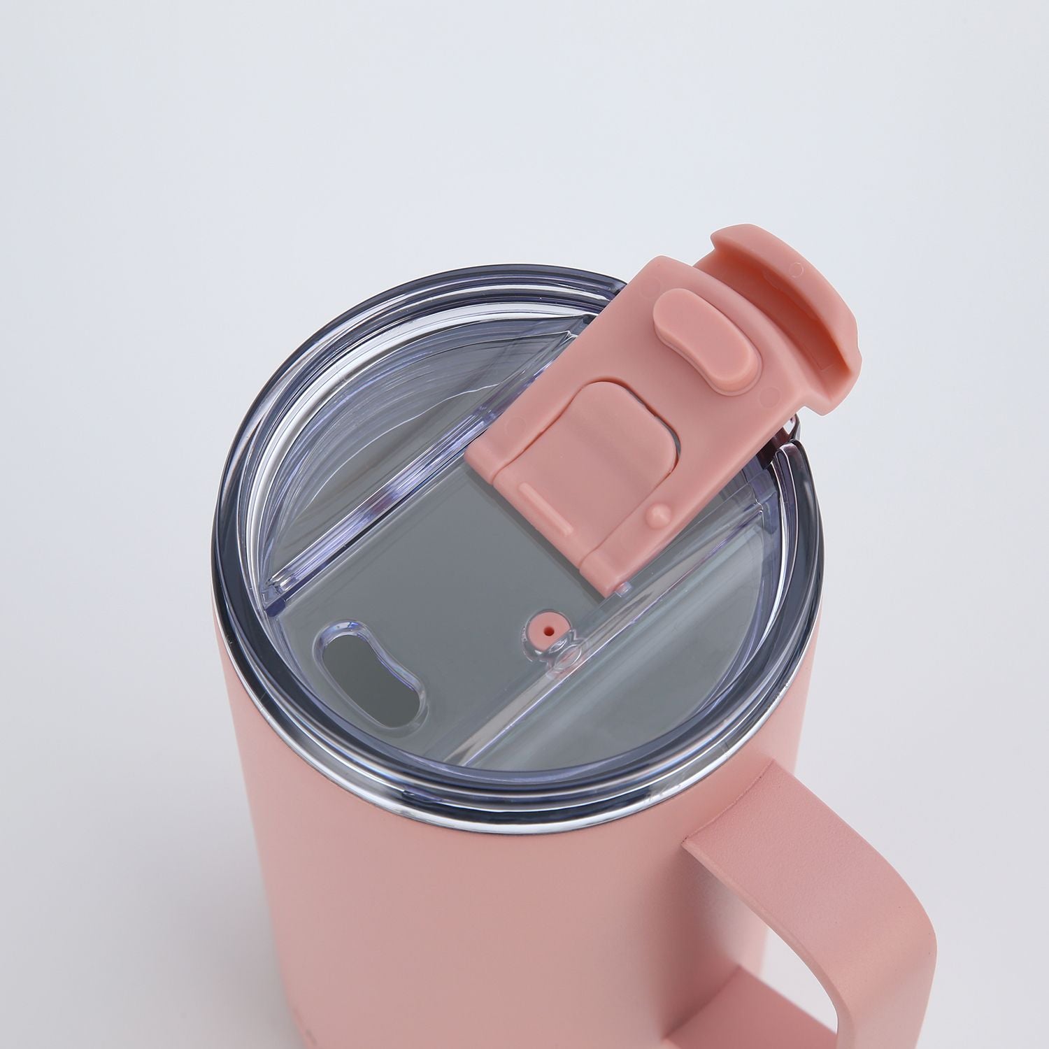 Crossing Neo Insulated S/S Leakproof Ceramic Mug W Handle And Lid 500ml - Dusty Rose (Pink)