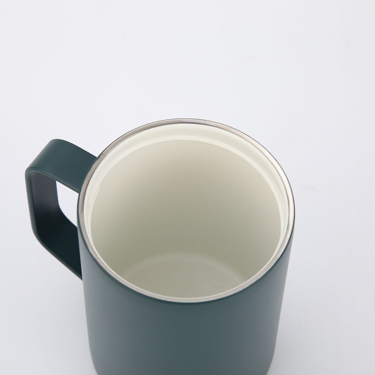 Crossing Neo V2 Insulated S/S Leakproof Lid Ceramic Mug W Handle And Silicone Base 400ml - Squash V2