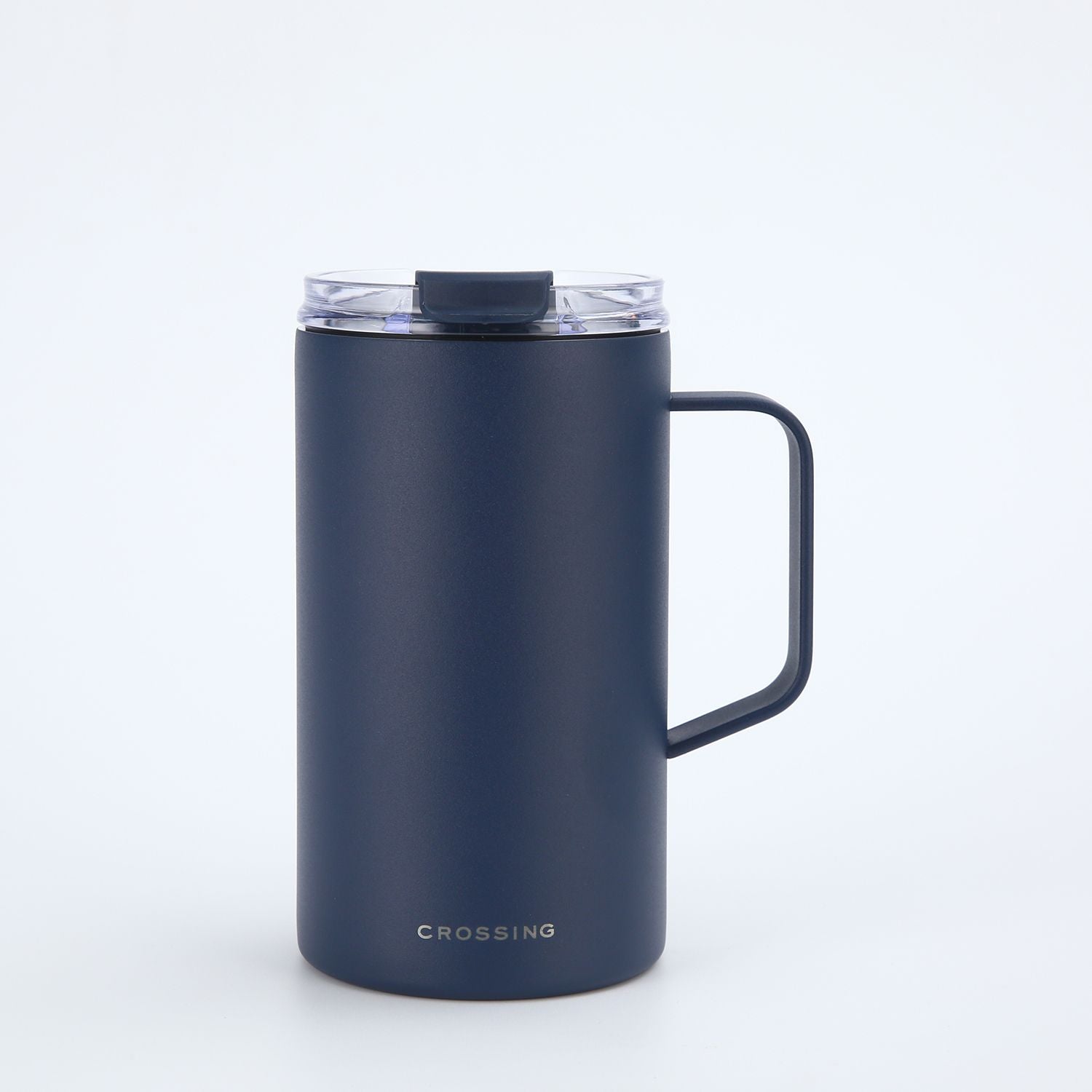 Crossing Neo V2 Insulated S/S Leakproof Lid Ceramic Mug W Handle And Silicone Base 500ml - Ink Blue (Dark Blue)