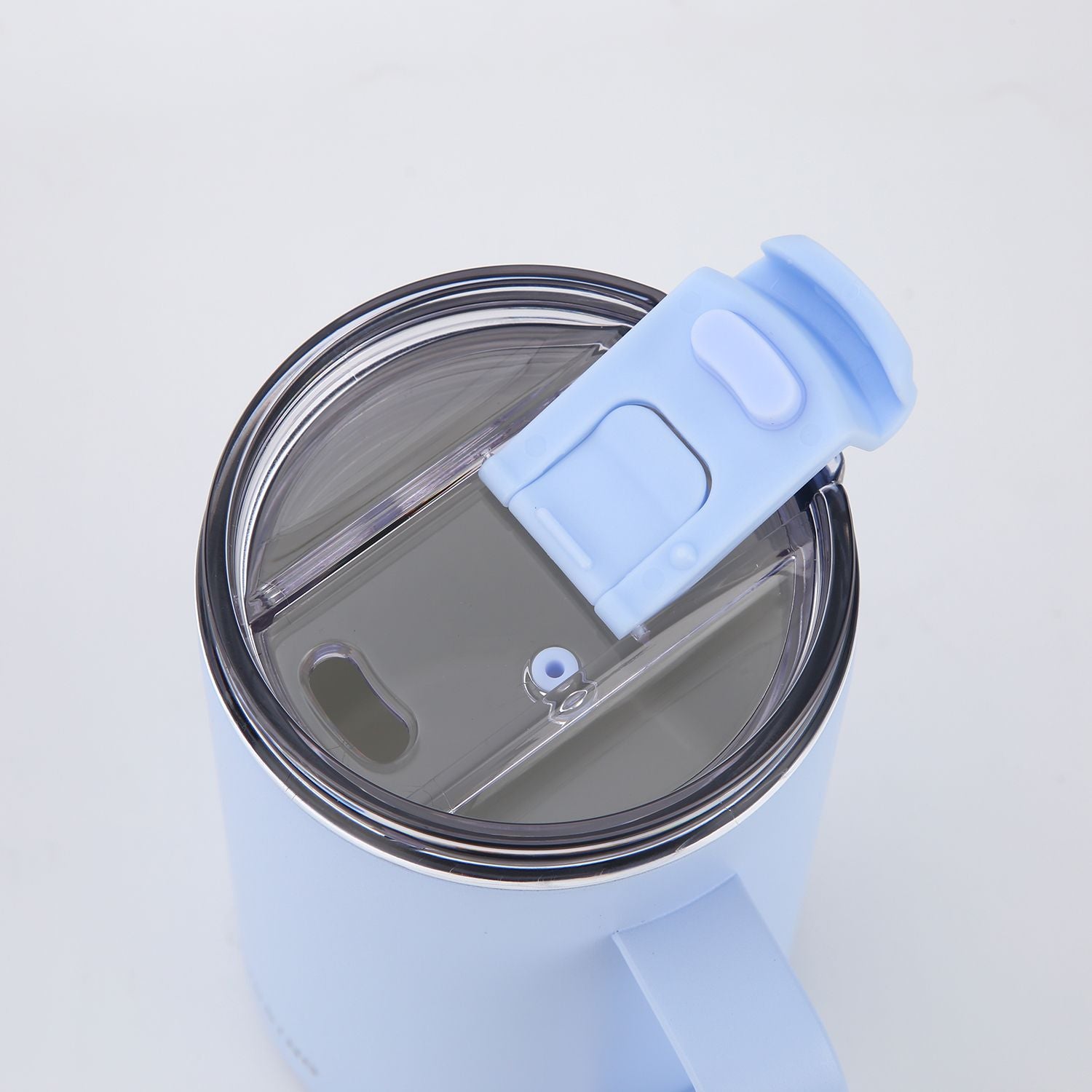 Crossing Neo V2 Insulated S/S Leakproof Lid Ceramic Mug W Handle And Silicone Base 500ml - Sky Blue