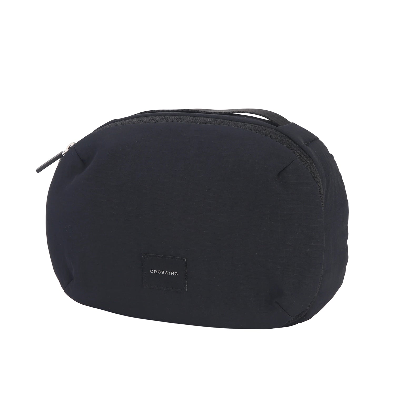 Crossing Nylon Checked Hanging Toiletry Bag Pro - Black