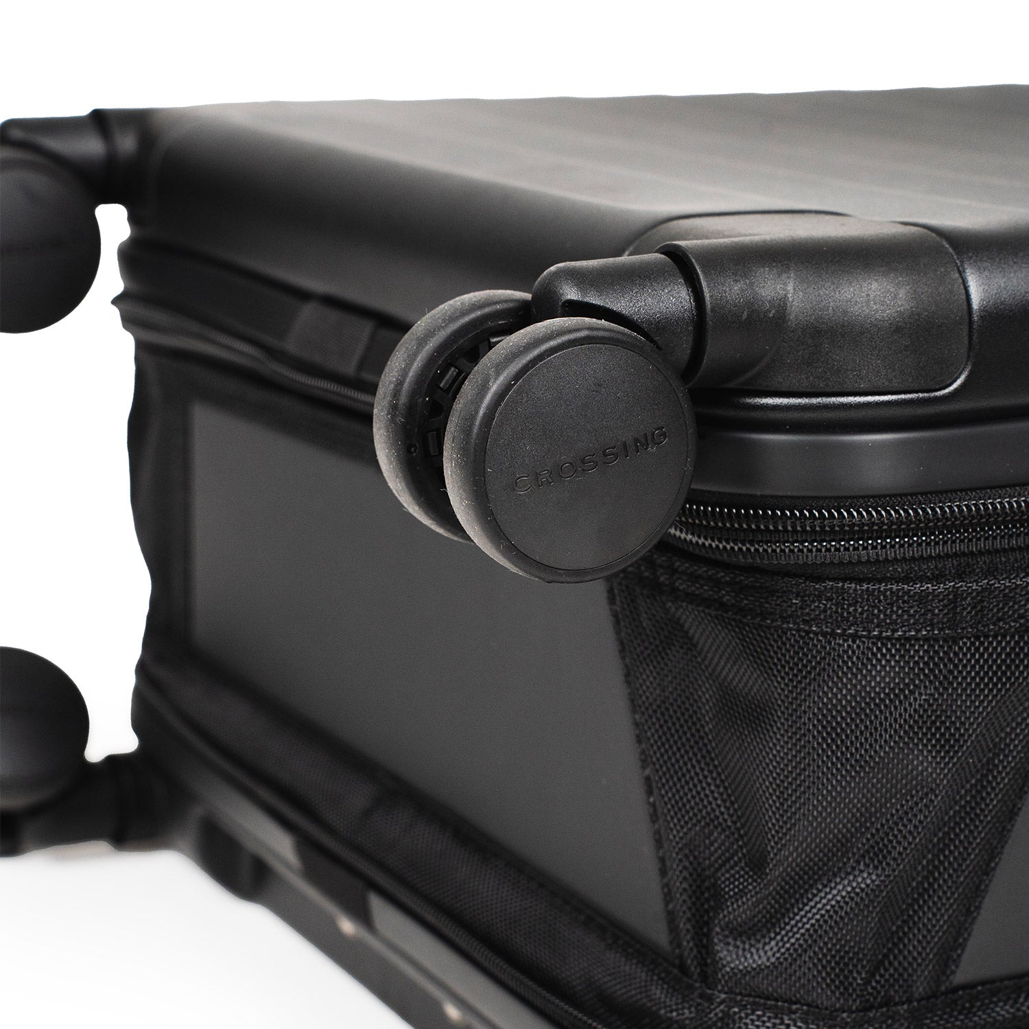 Crossing Ori Collapsible Polycarbonate Carry On 20" Luggage - Black