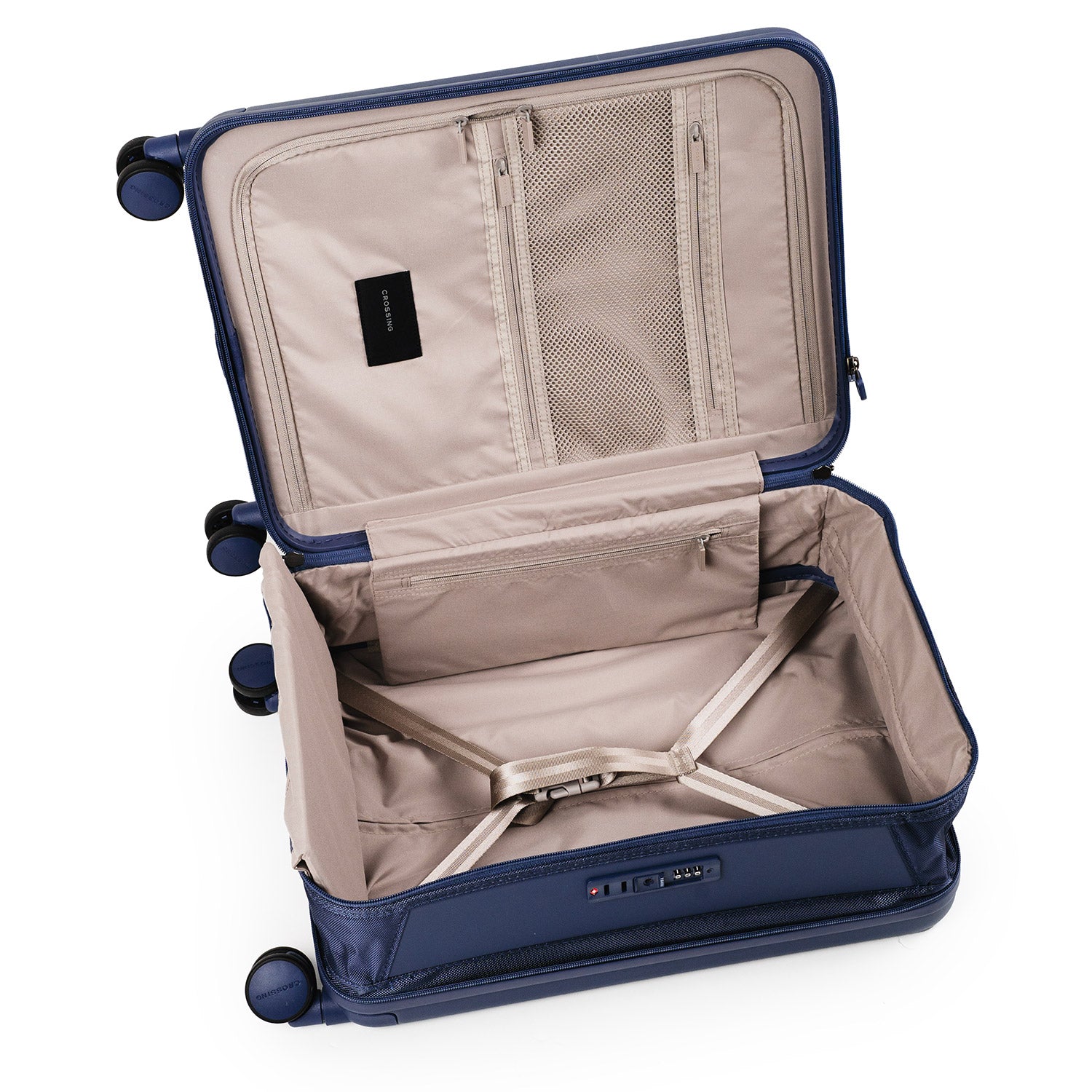 Crossing Ori Collapsible Polycarbonate Carry On 20" Luggage - Pewter