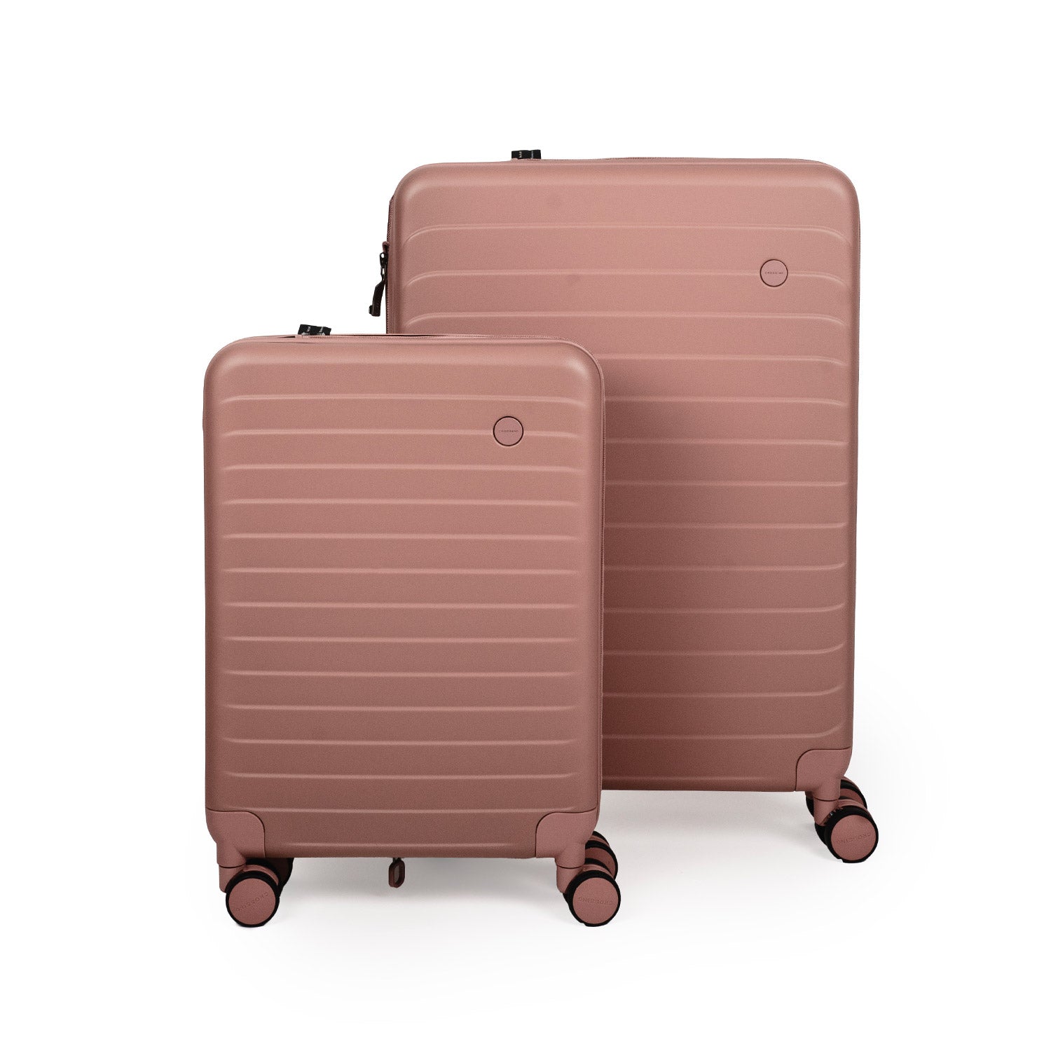 Crossing Ori Collapsible Polycarbonate Medium 26" Luggage - Rose Quartz