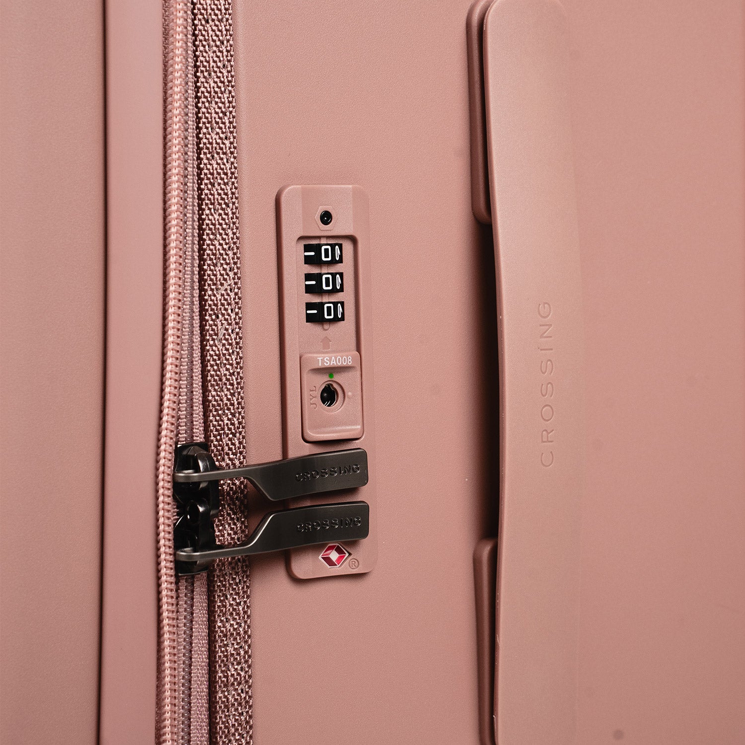 Crossing Ori Collapsible Polycarbonate Medium 26" Luggage - Rose Quartz