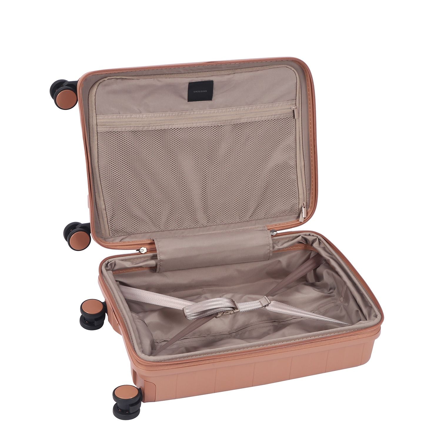 Crossing PRIM Polypropylene Carry On Luggage - Dusty Pink