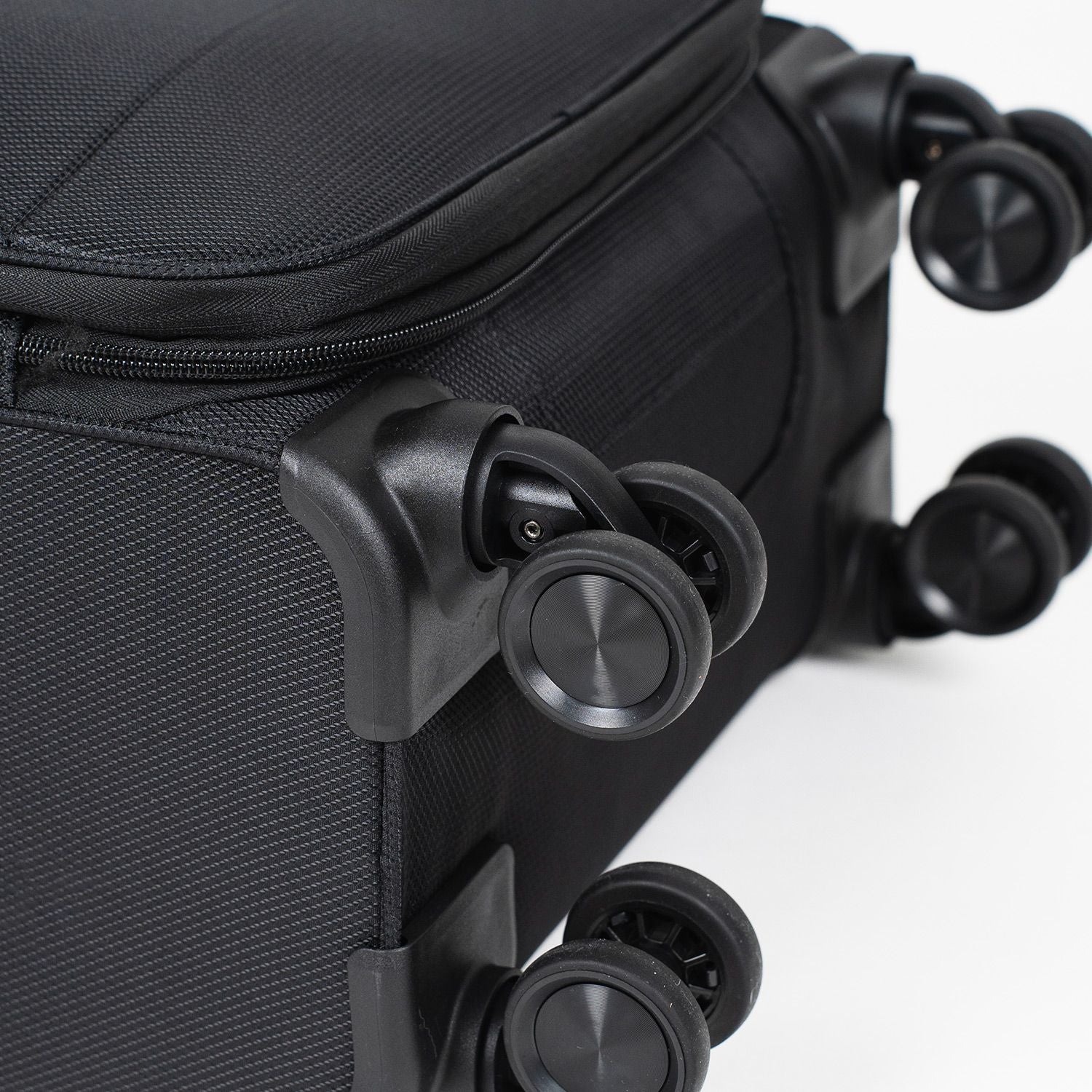 Crossing RECO Recycled Lightweight Soft Case Carry On Luggage T22 - Black