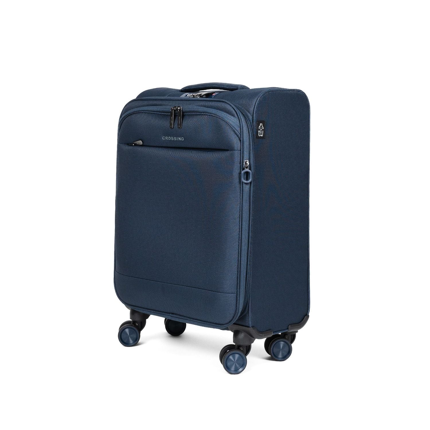 Crossing RECO Recycled Lightweight Soft Case Carry On Luggage T22 - Dark Blue
