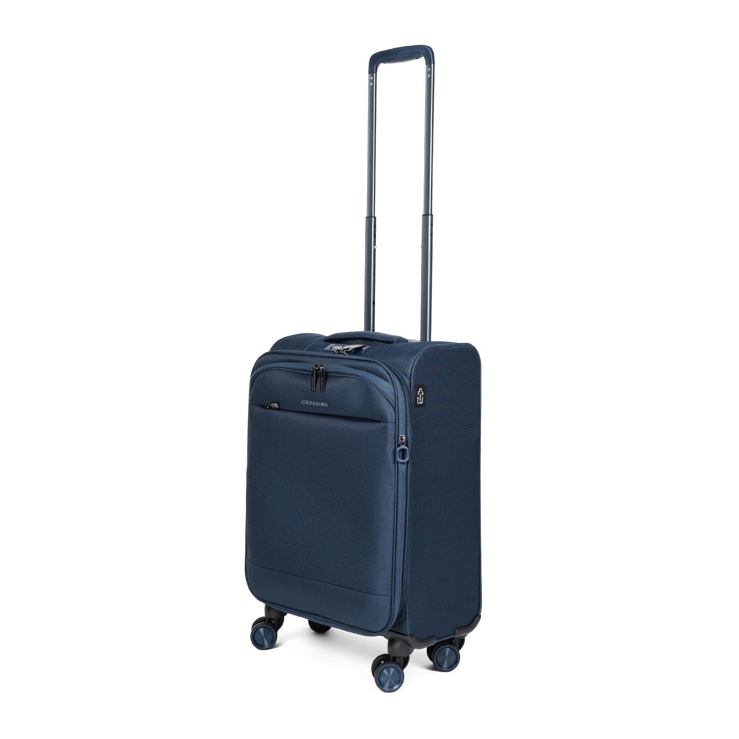 Crossing RECO Recycled Lightweight Soft Case Carry On Luggage T22 - Dark Blue