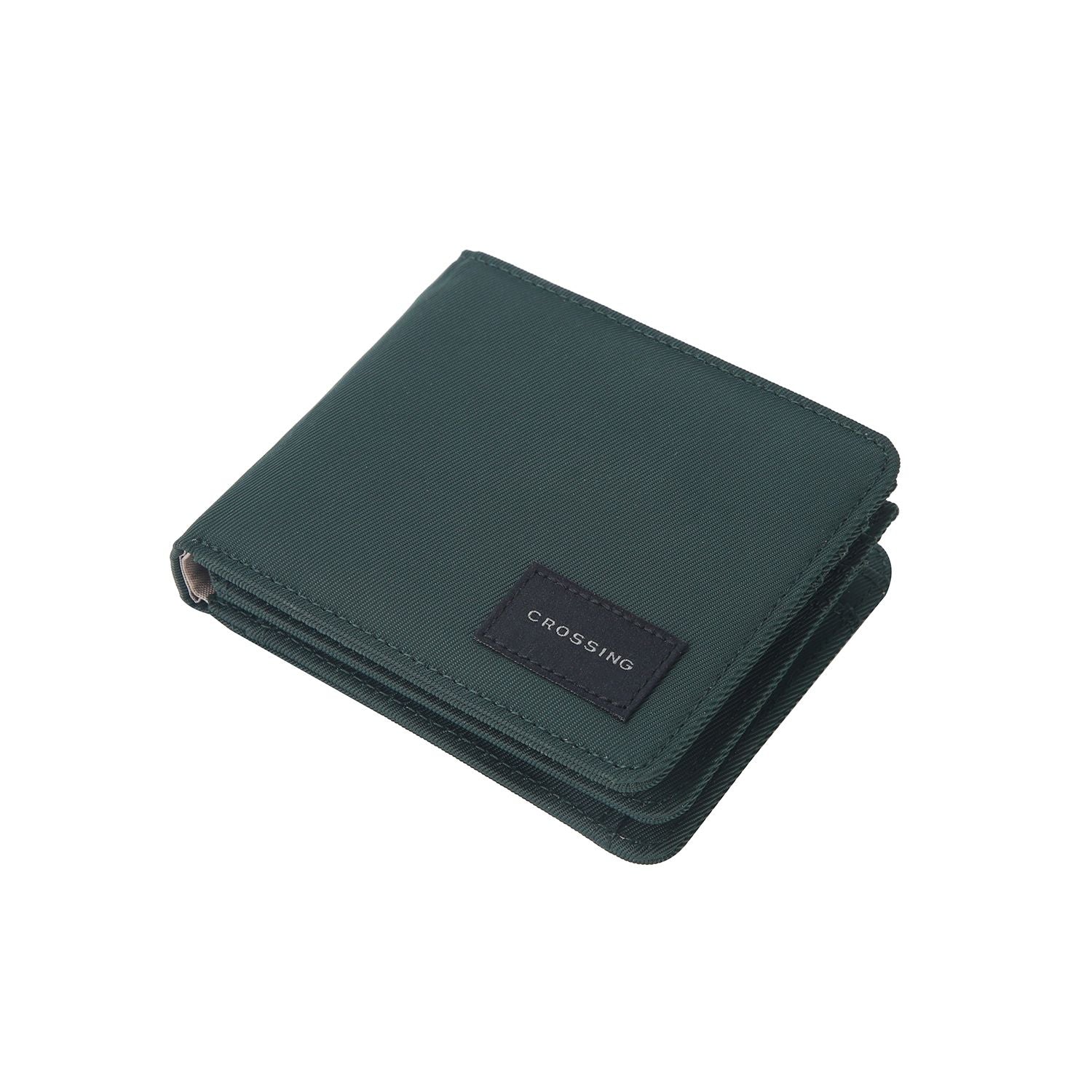 Crossing RFID Bifold Wallet with Coin Pocket & Card Flap V2 - Green
