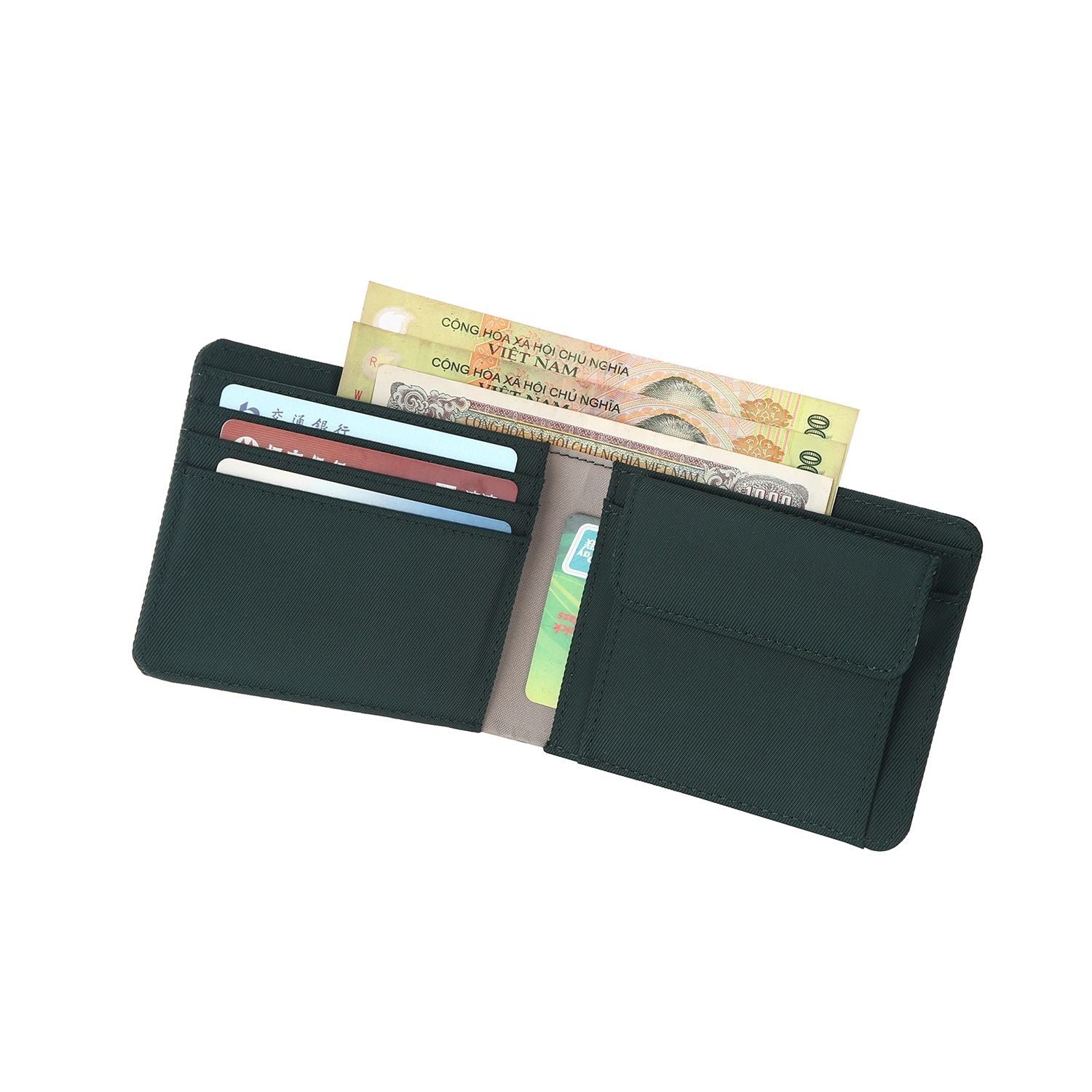 Crossing RFID Bifold Wallet with Coin Pocket V2 - Green