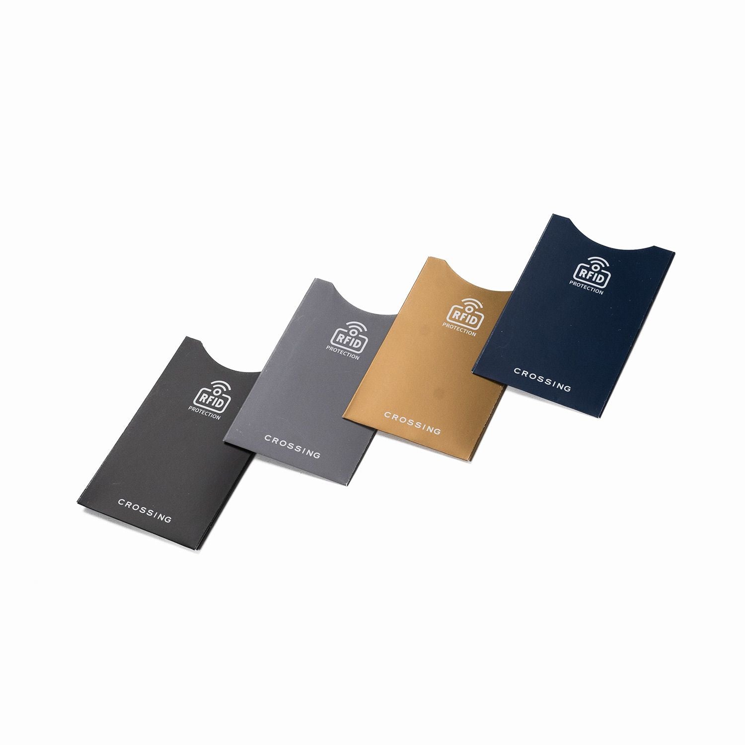Crossing RFID Blocking Credit Card Sleeves Set Of 4 - Assorted