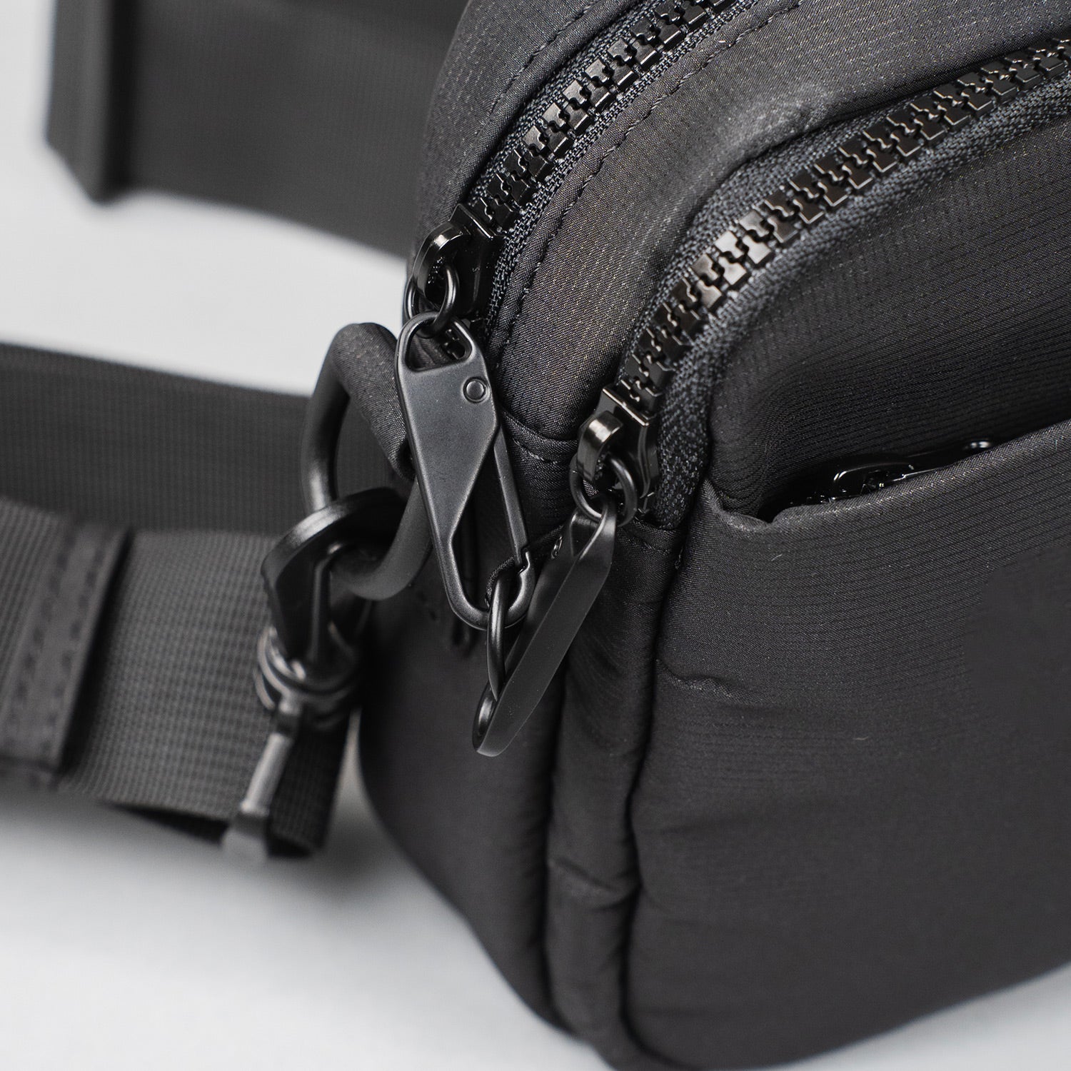 Crossing Sam Anti-Theft RFID Crossbody Bag - Black