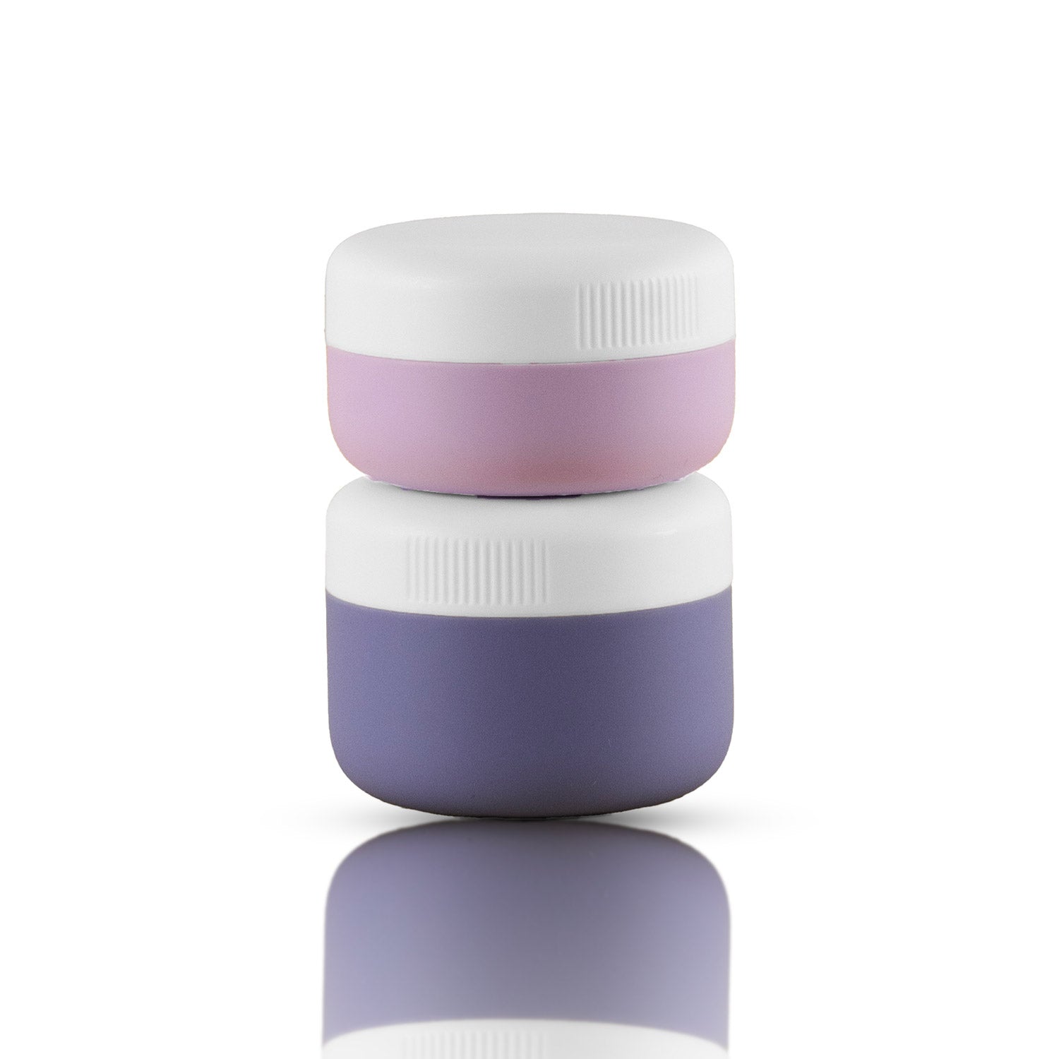 Crossing Silicone Leak Proof TSA Approved Travel Size Cream Jar 30/40 ml (2 Pack) - L.Purple/Lilac