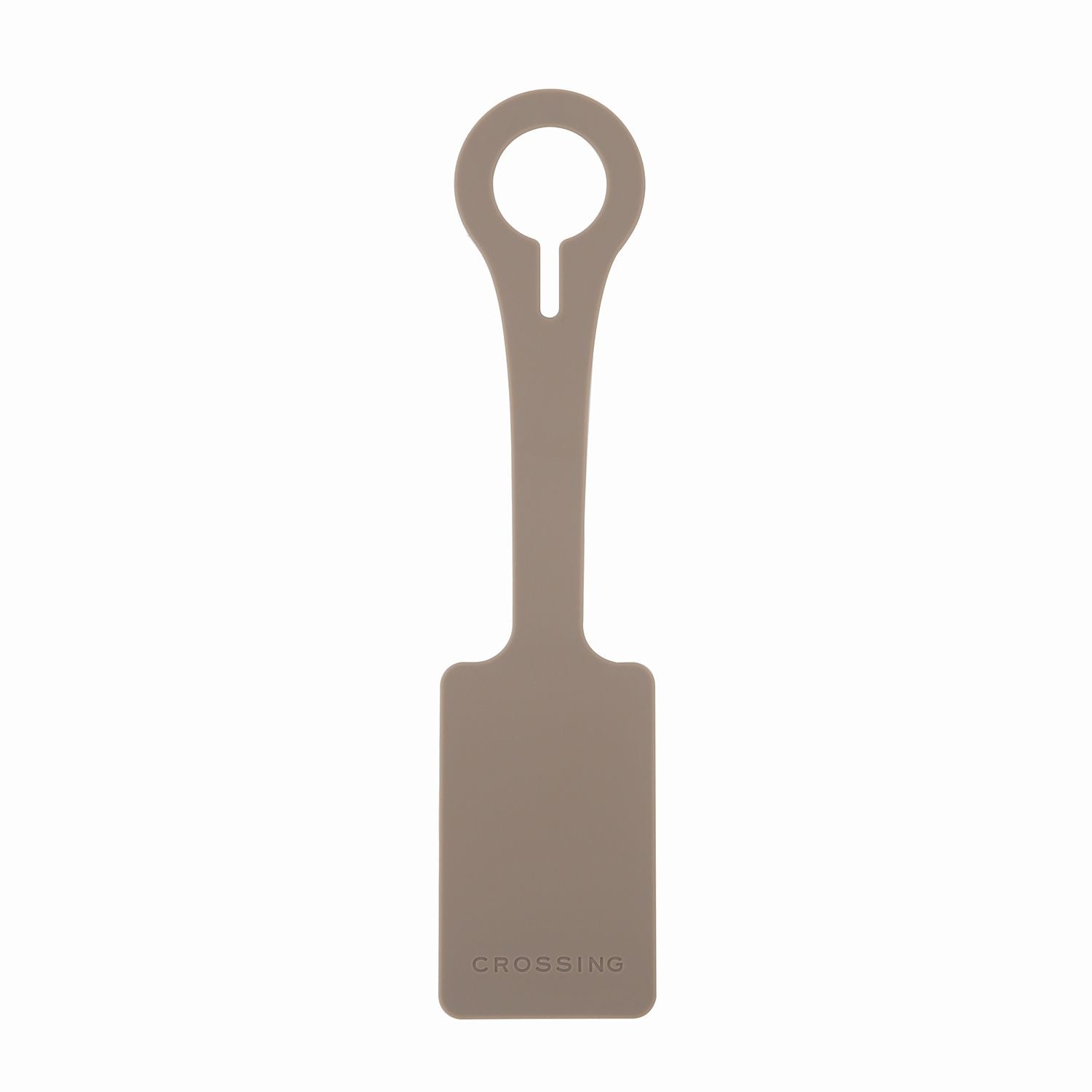 Crossing Silicone Luggage Tag - Cement Grey