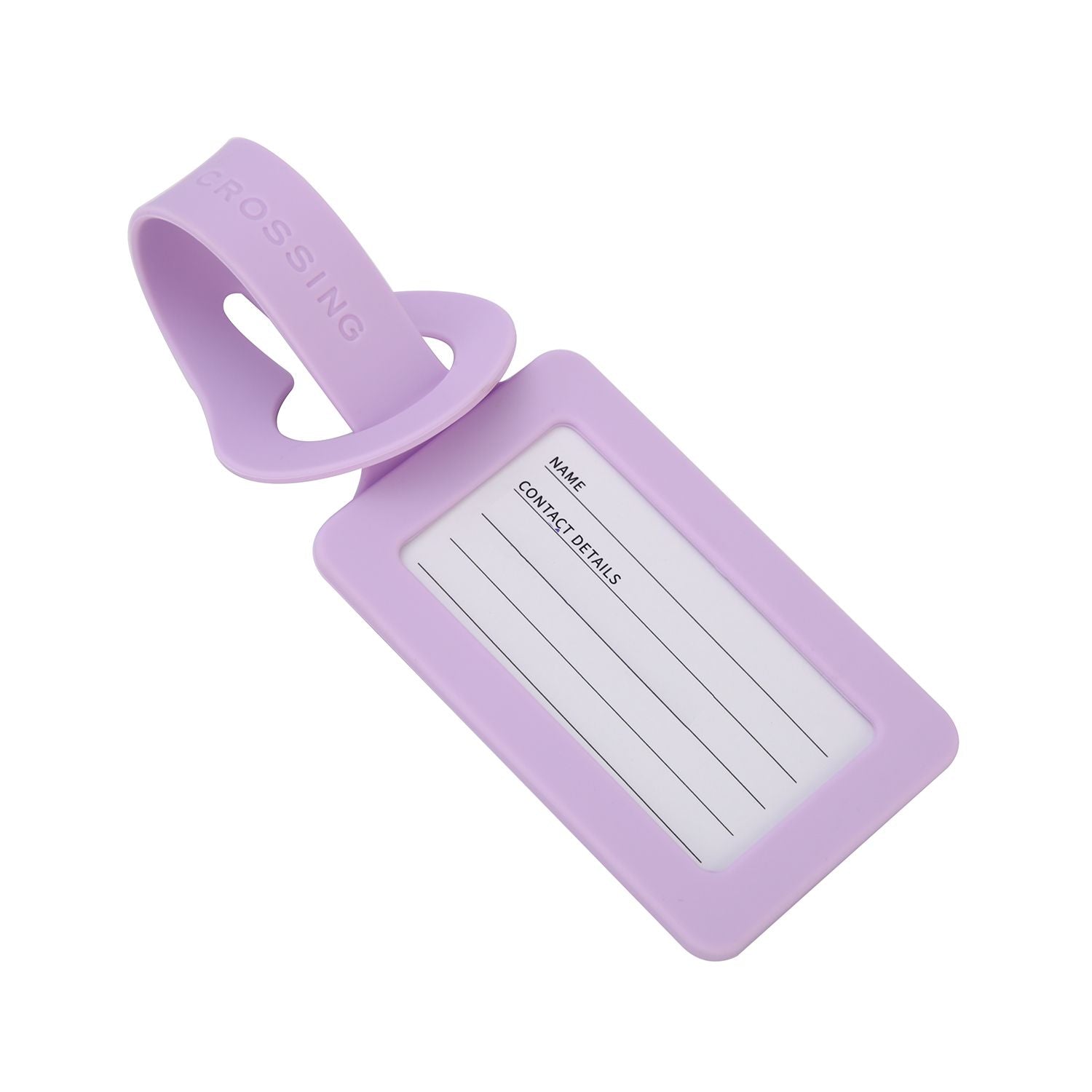 Crossing Silicone Luggage Tag - Lavender