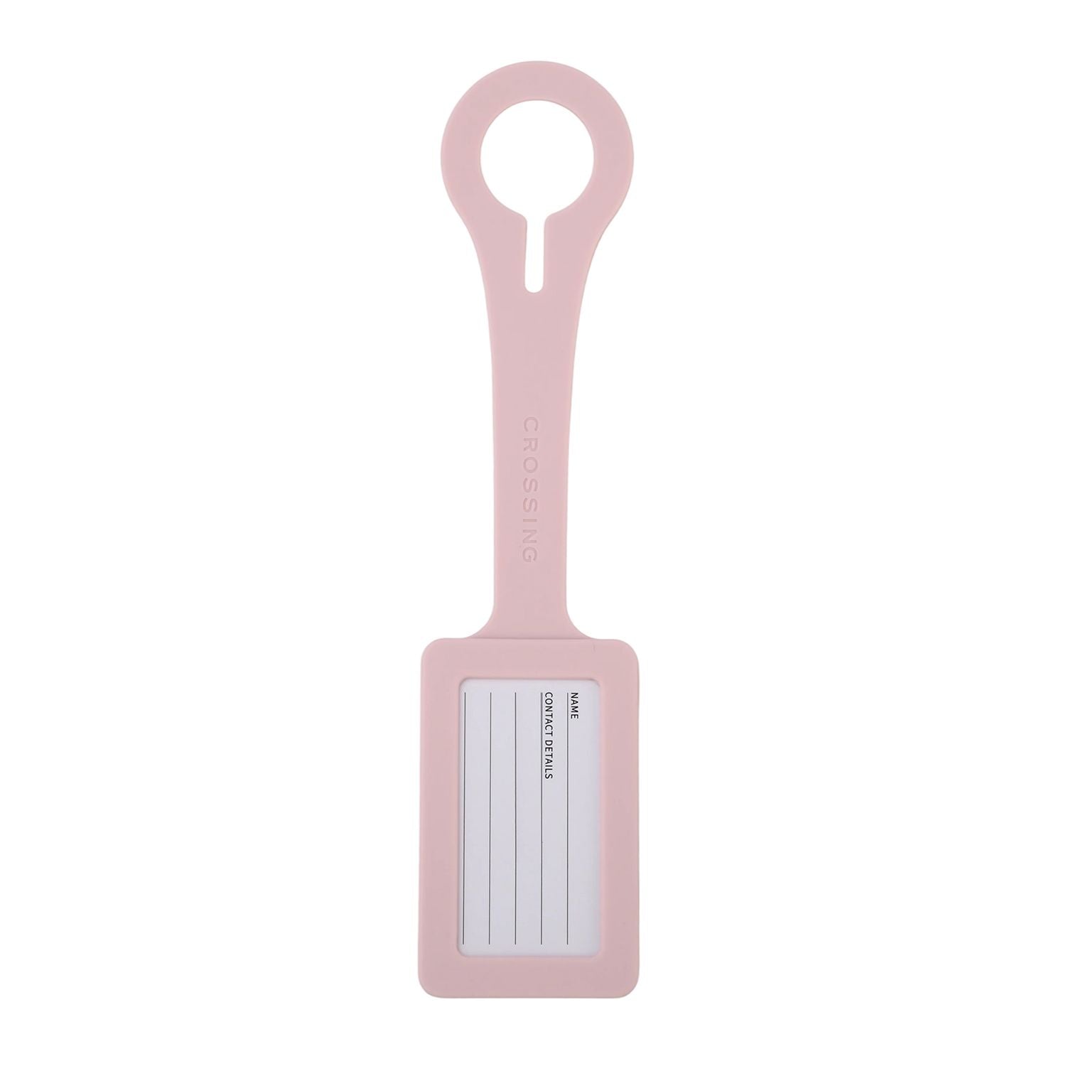 Crossing Silicone Luggage Tag - Lychee Blush