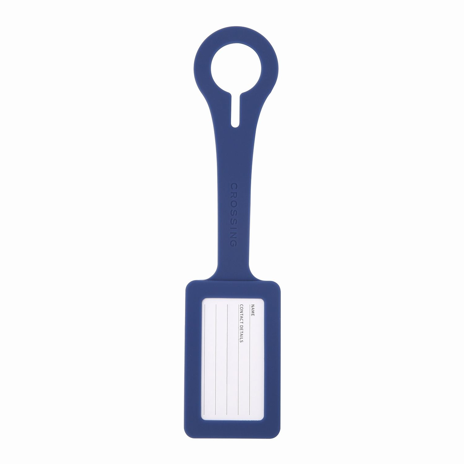 Crossing Silicone Luggage Tag - Navy