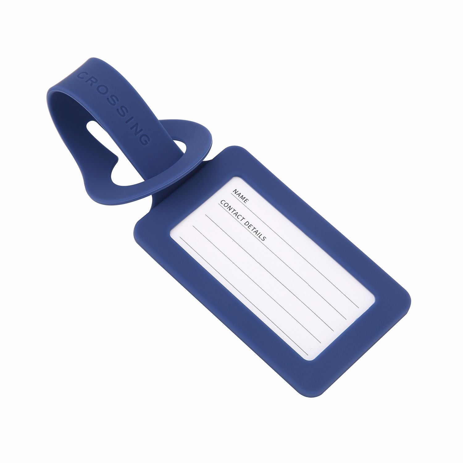 Crossing Silicone Luggage Tag - Navy