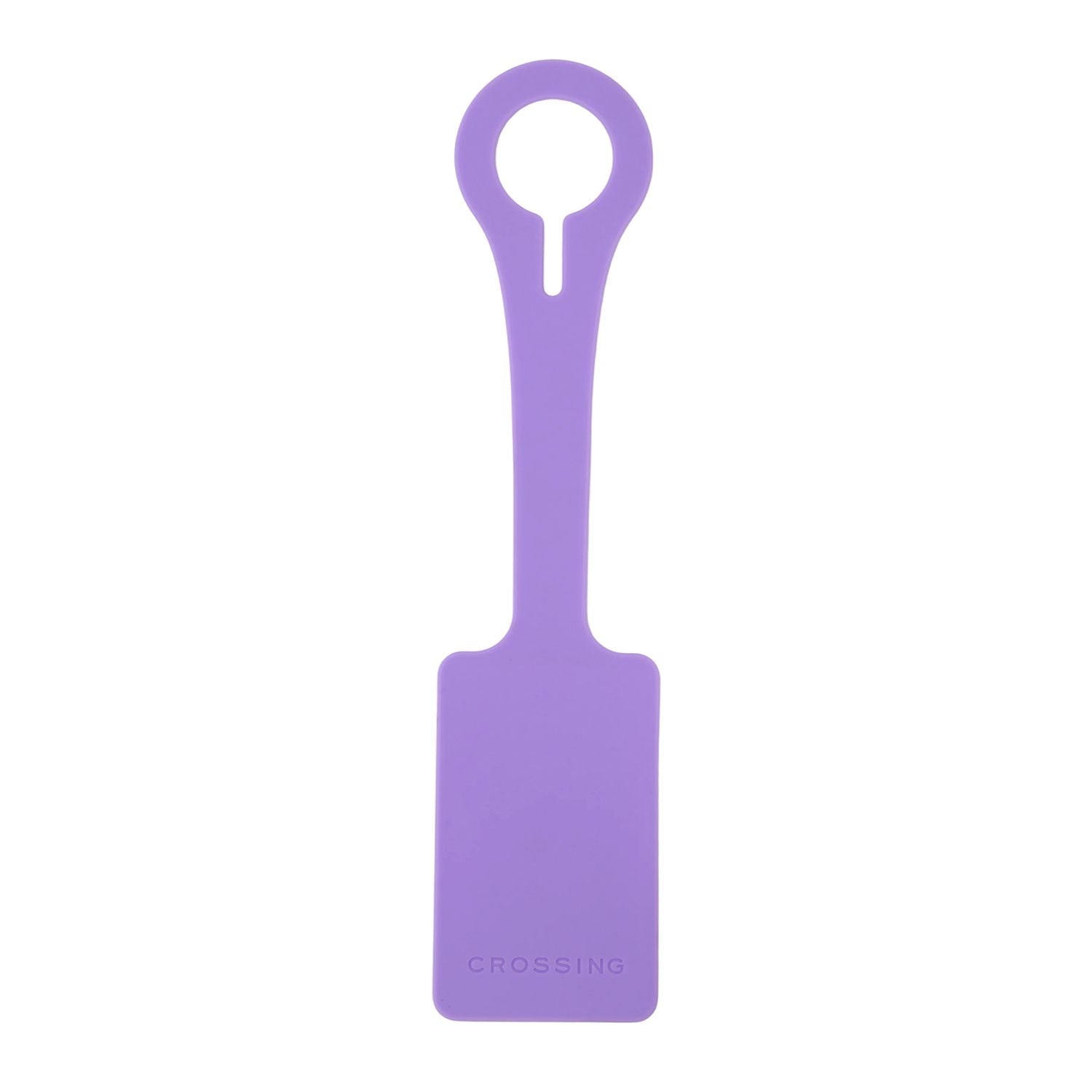 Crossing Silicone Luggage Tag - Neon Lilac
