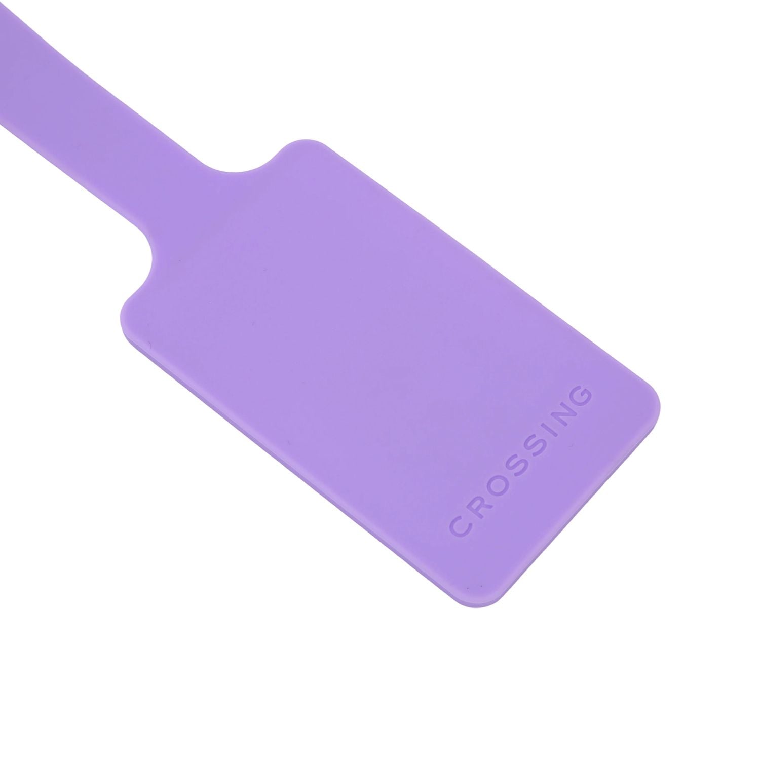 Crossing Silicone Luggage Tag - Neon Lilac