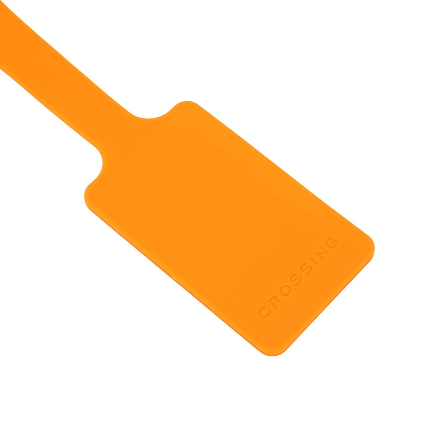 Crossing Silicone Luggage Tag - Neon Orange