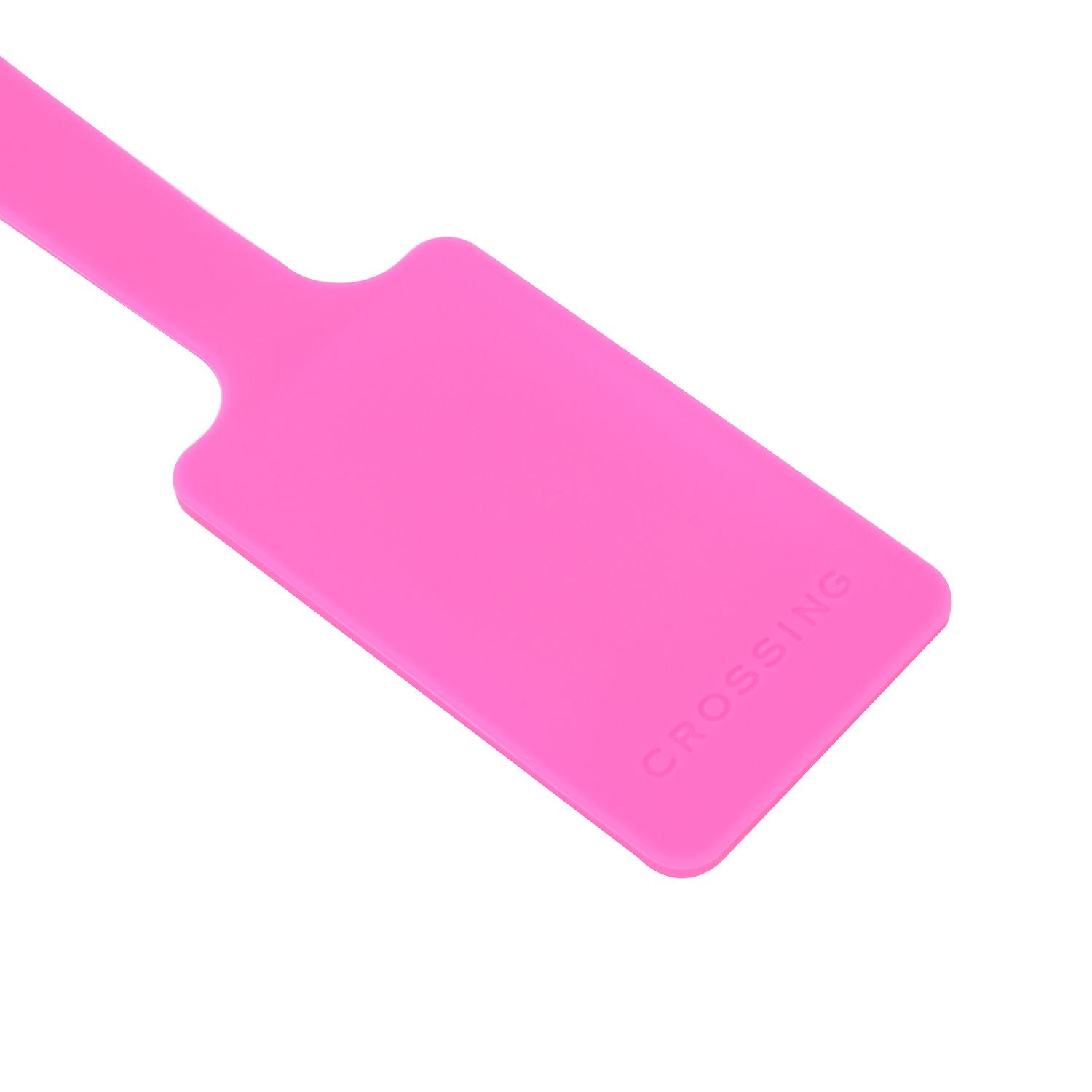 Crossing Silicone Luggage Tag - Neon Pink