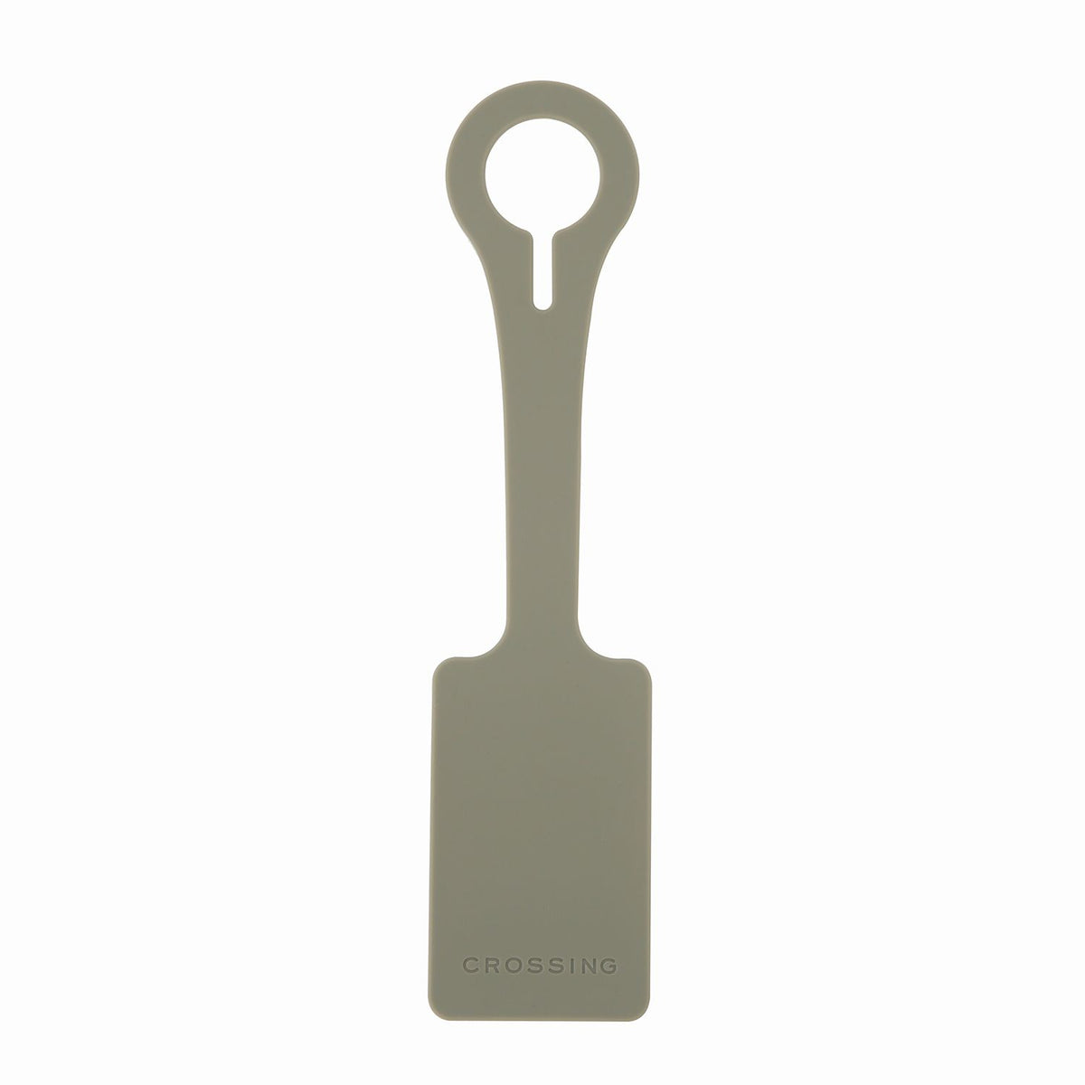 Crossing Silicone Luggage Tag - Olive Sage