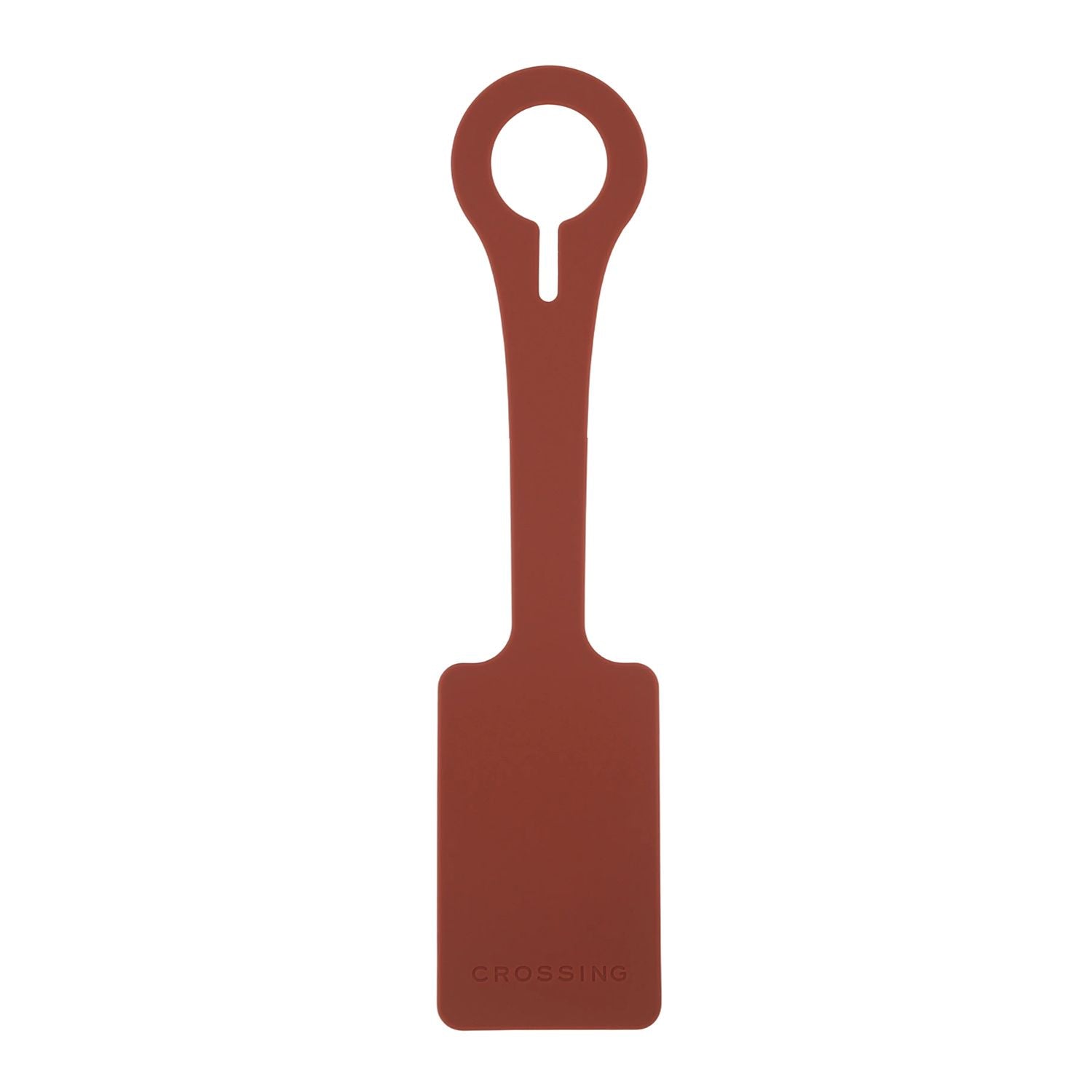 Crossing Silicone Luggage Tag - Terracotta