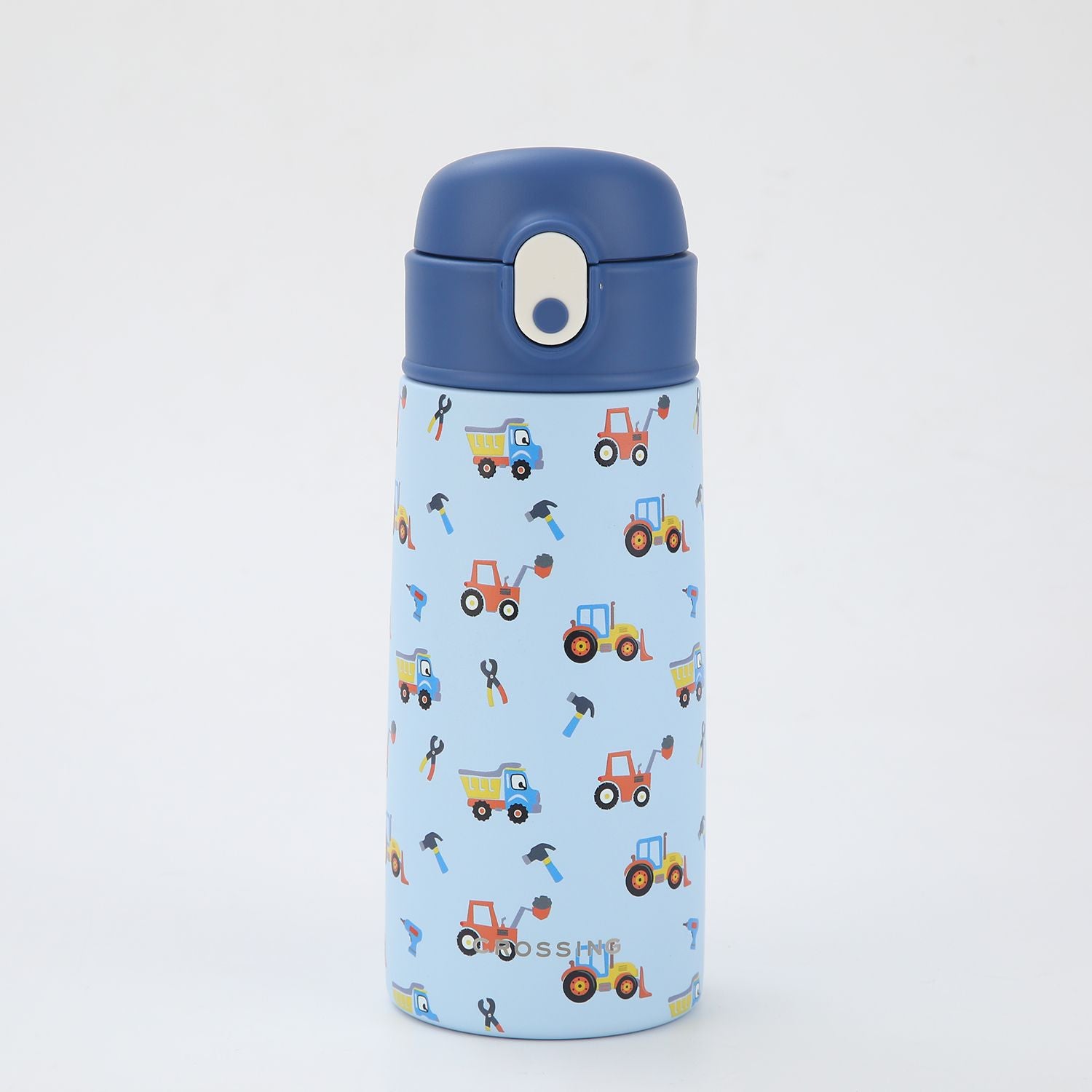 Crossing S/S 316 Kids' Insulated Water Bottle W/Sipper Silicone Straw 500ml - Busy Builders