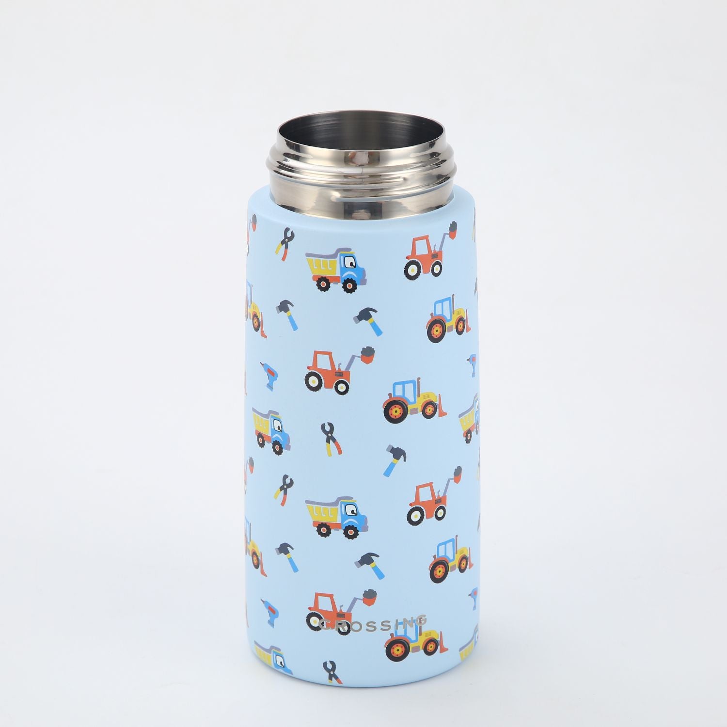 Crossing S/S 316 Kids' Insulated Water Bottle W/Sipper Silicone Straw 500ml - Busy Builders