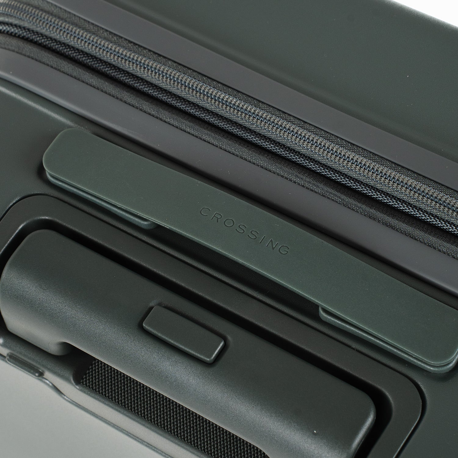 Crossing Stel Polycarbonate Carry On 20" Luggage - Green