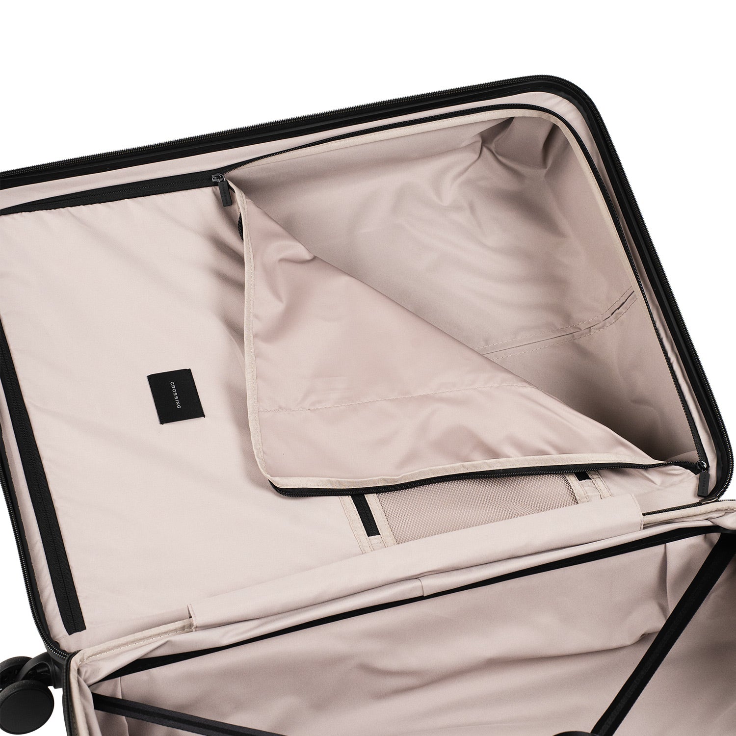 Crossing Stel Polycarbonate Large 30" Luggage - Black