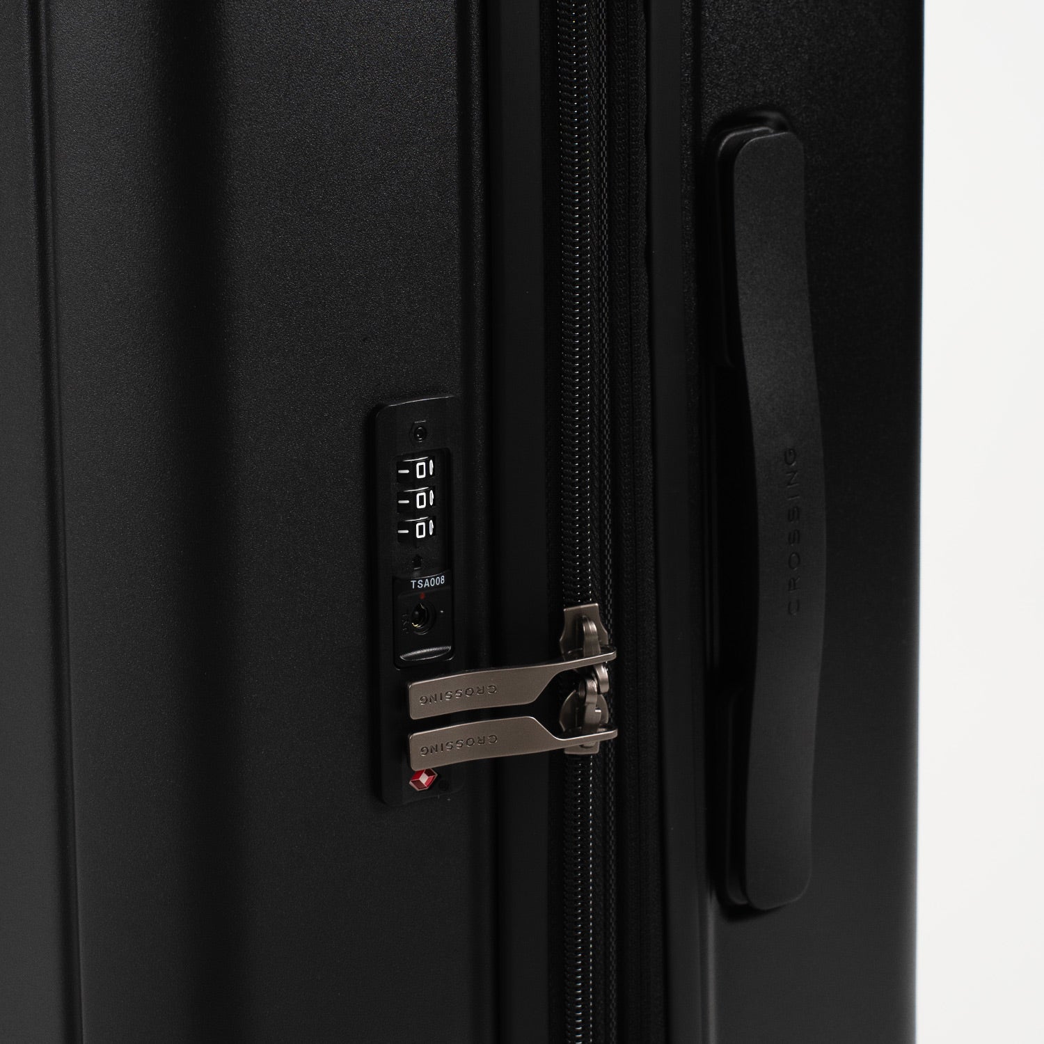 Crossing Stel Polycarbonate Large 30" Luggage - Black