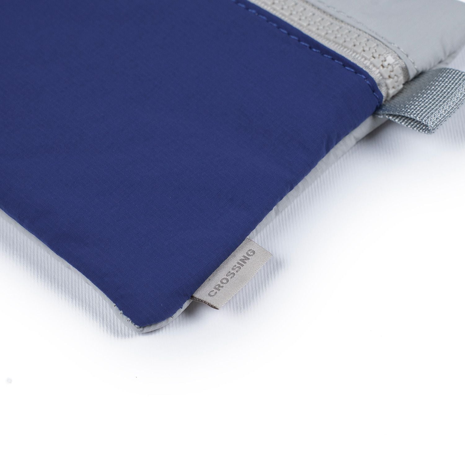 Crossing Tessa Colour Block Pouch Large - Blue/Grey