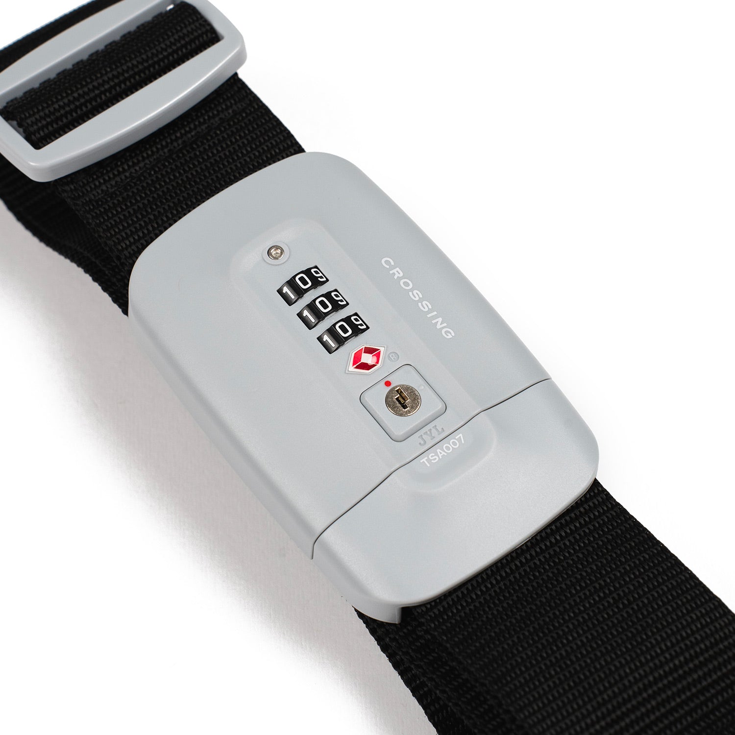 Crossing TSA 3-Dial Combination Lock Luggage Strap - Black
