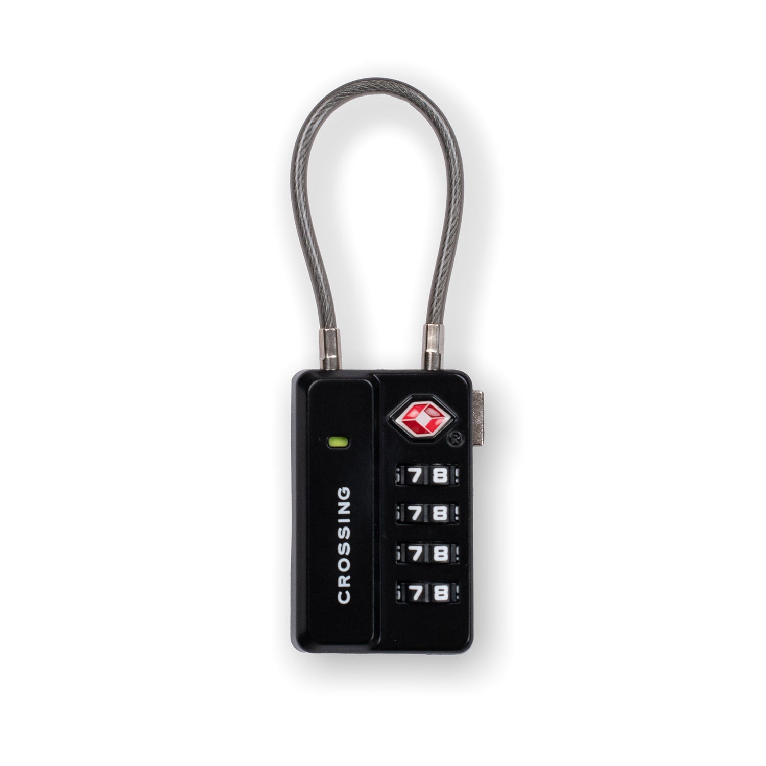 Crossing TSA 4-Dial Travel Lock With Indicator - Black