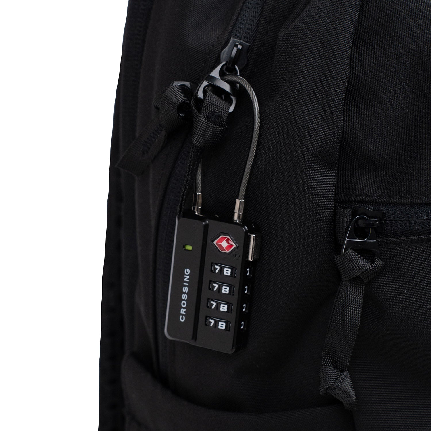Crossing TSA 4-Dial Travel Lock With Indicator - Black