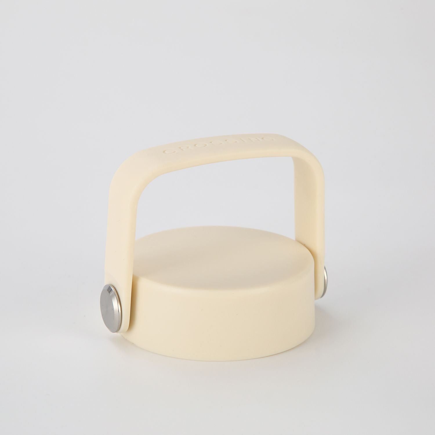 Crossing Urban Ceramic S/S Insulated Flat Cap Bottle With Handle 1000ml - Cotton (White)