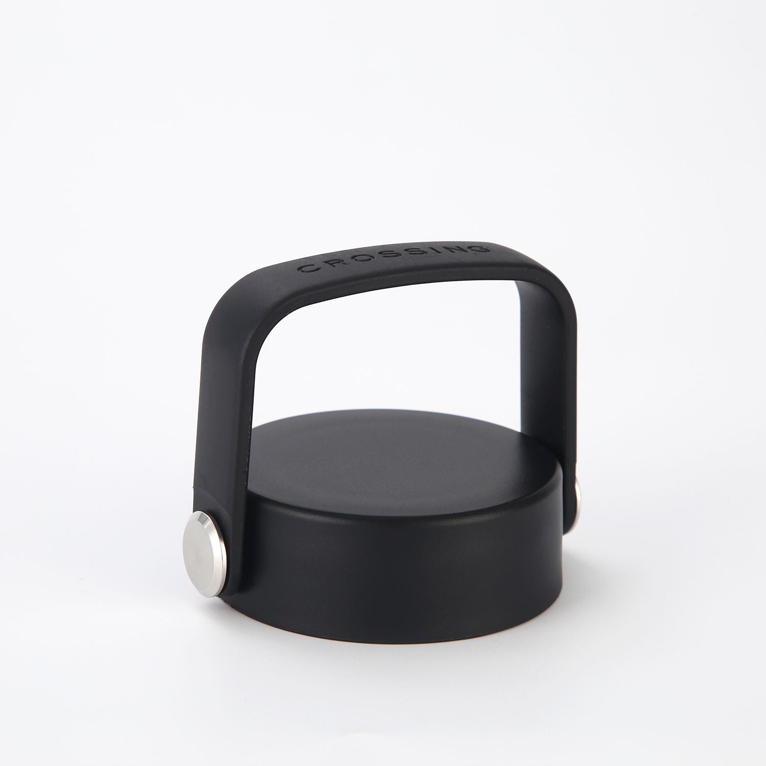 Crossing Urban Ceramic S/S Insulated Flat Cap Bottle With Handle 1000ml - Ebony (Black)