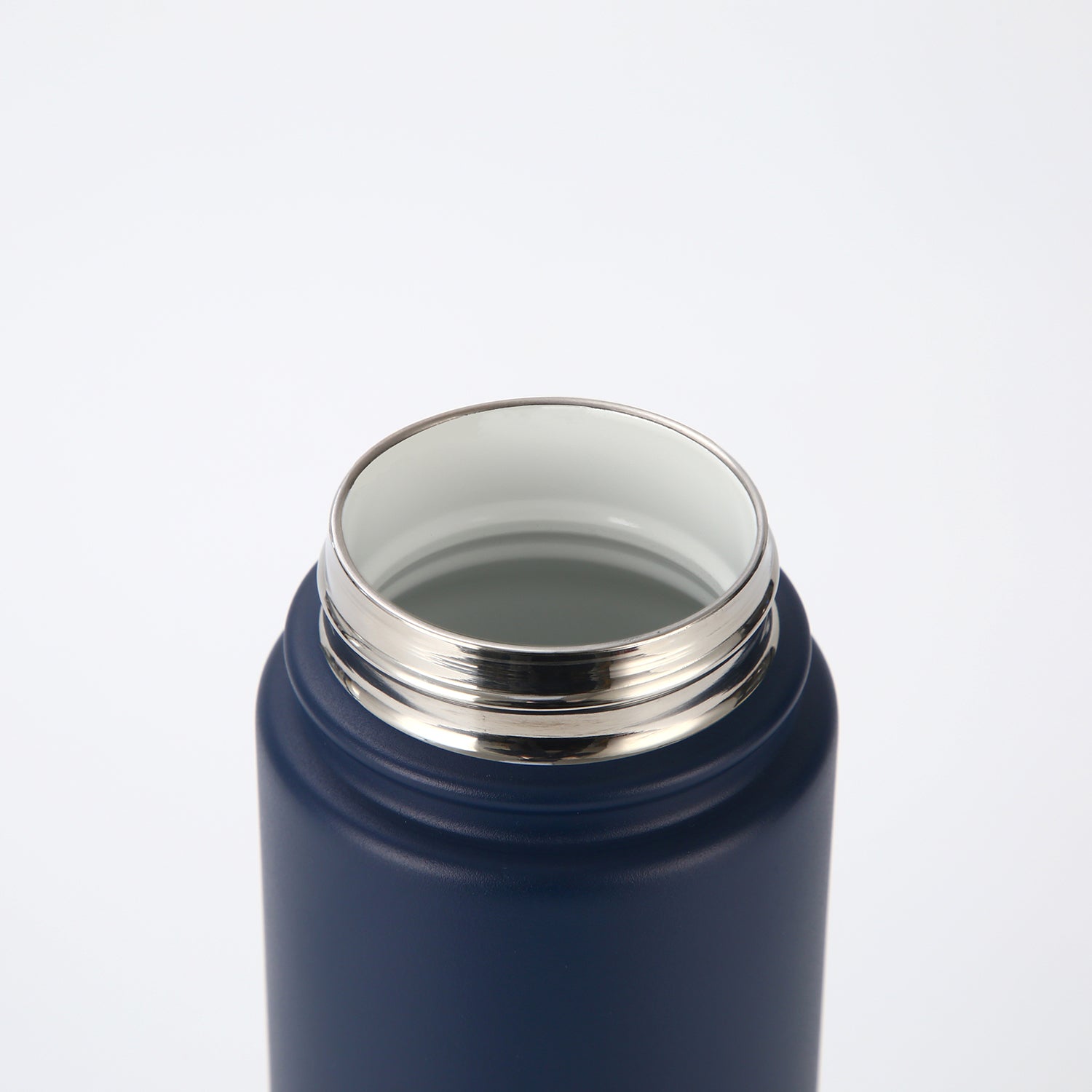 Crossing Urban Ceramic S/S Insulated Flat Cap Bottle With Handle 400ml - Ink Blue (Dark Blue)