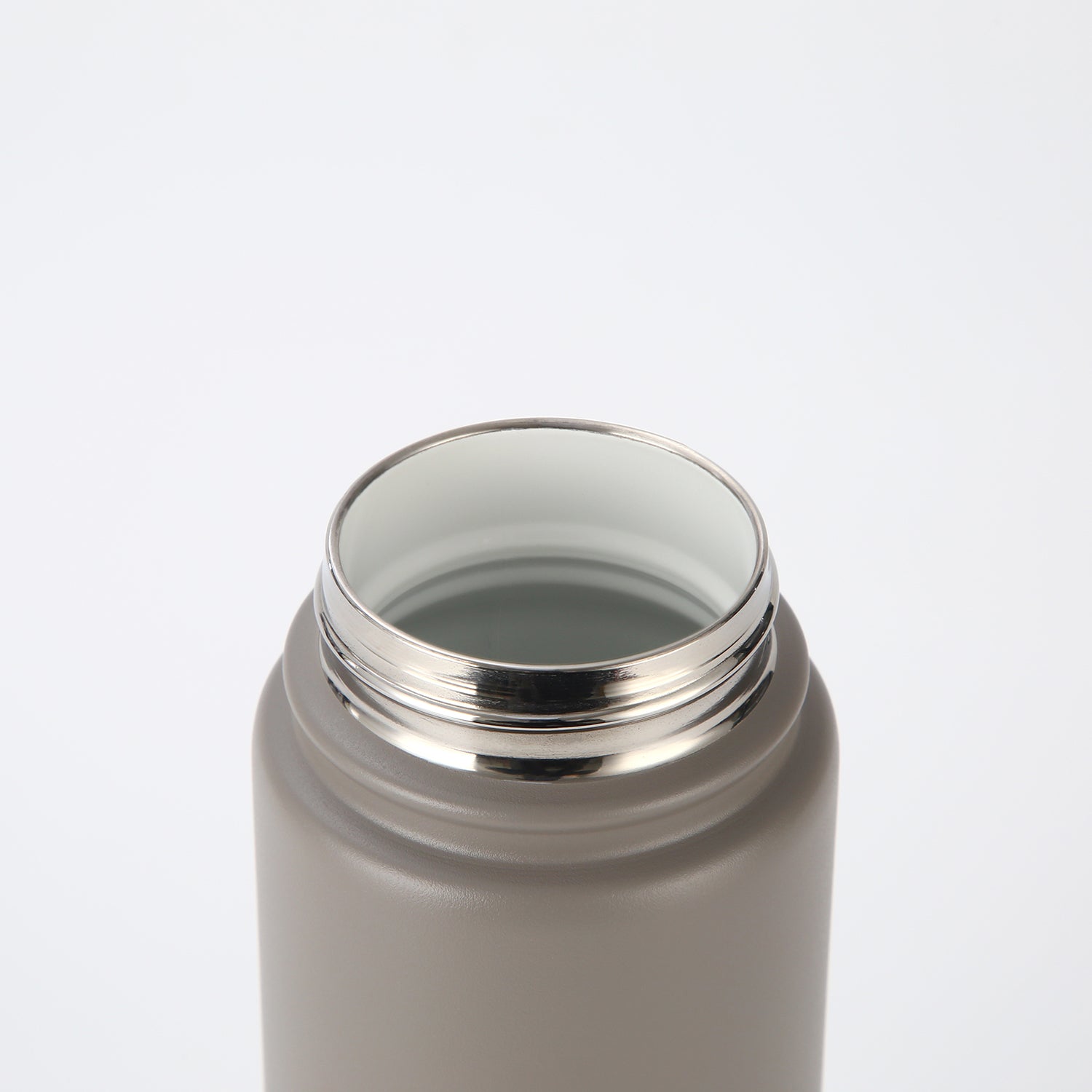 Crossing Urban Ceramic S/S Insulated Flat Cap Bottle With Handle 400ml - Latte (Light Grey)