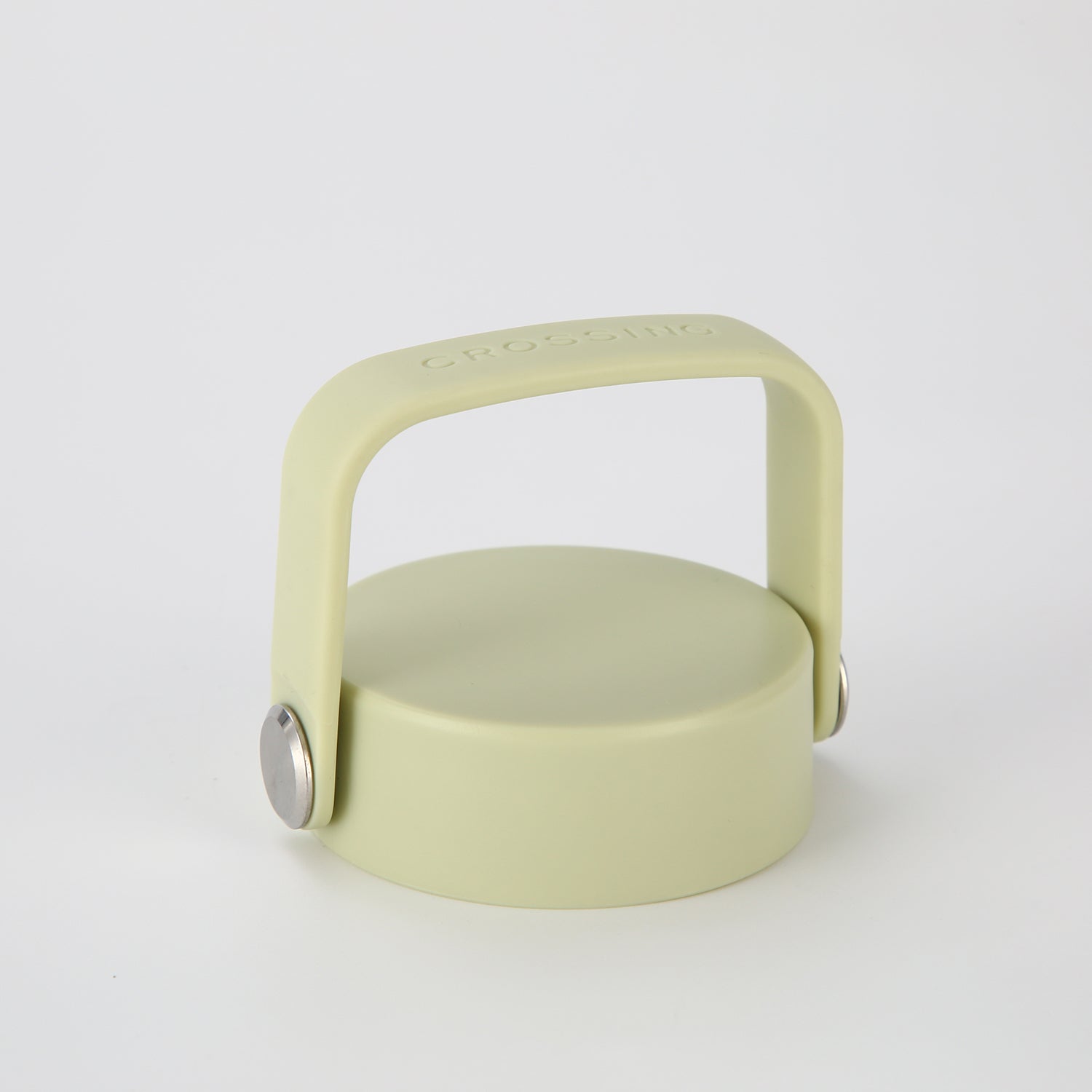 Crossing Urban Ceramic S/S Insulated Flat Cap Bottle With Handle 600ml - Pistachio (Light Green)