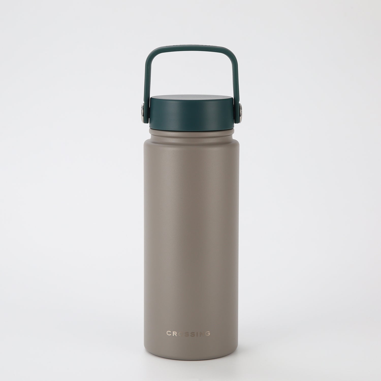 Crossing Urban Ceramic S/S Insulated Flat Cap Bottle With Handle 600ml - Squash Latte (Mix)