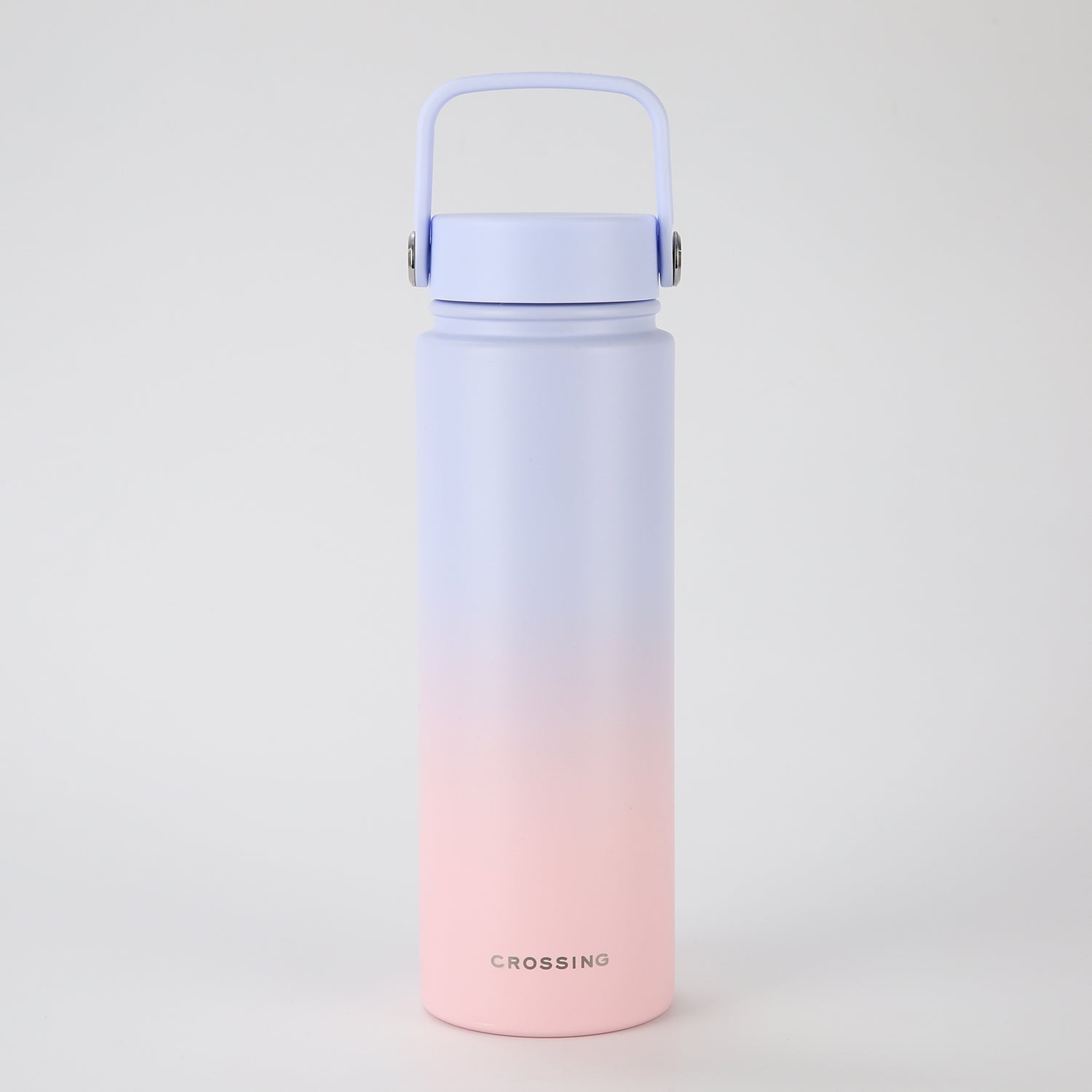 Crossing Urban Ceramic S/S Insulated Flat Cap Bottle With Handle 720ml - Ombre Coral Mist