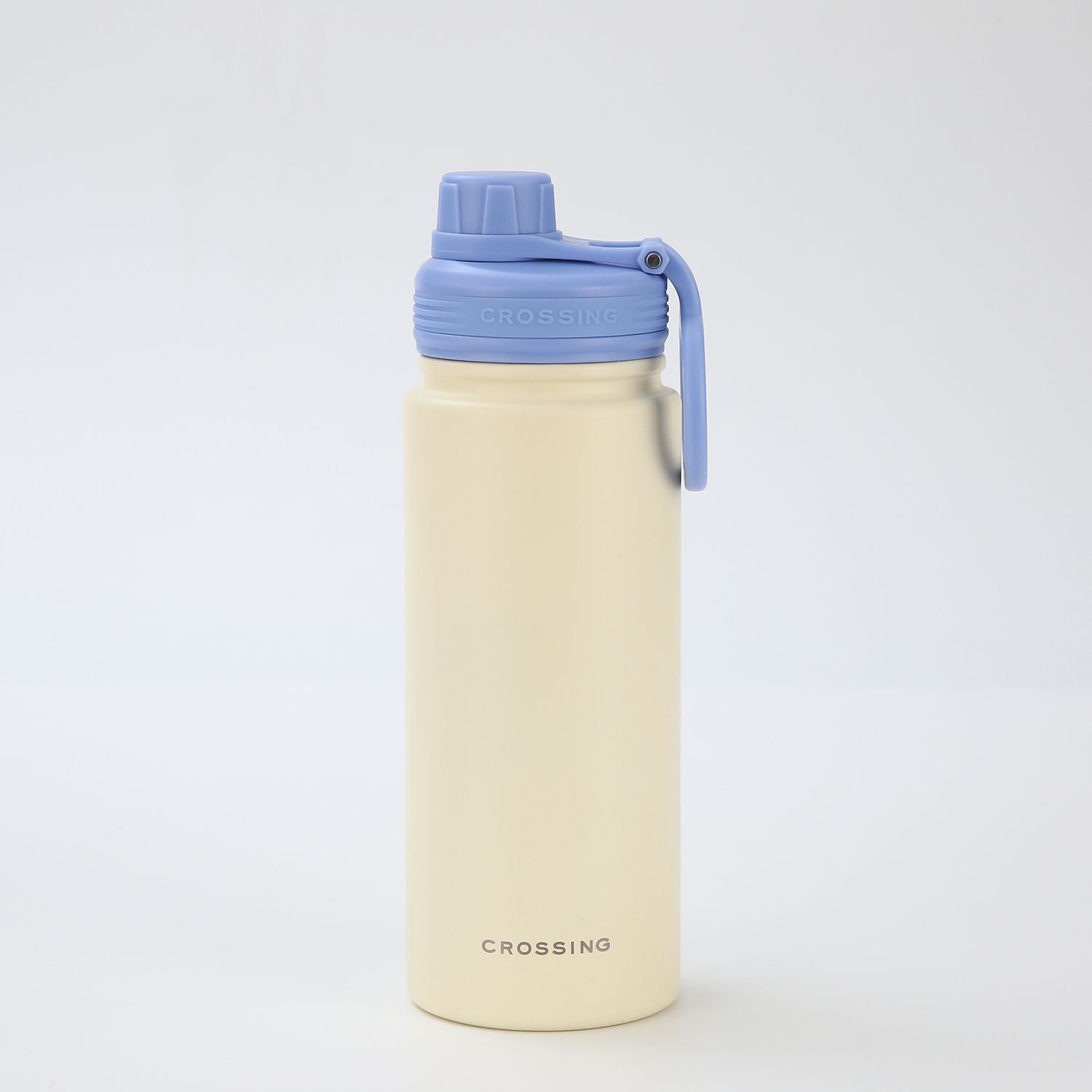 Crossing Urban Ceramic S/S Insulated Screw Cap Sports Bottle With Handle 600ml - Cotton Heirloom Blue (Mix)