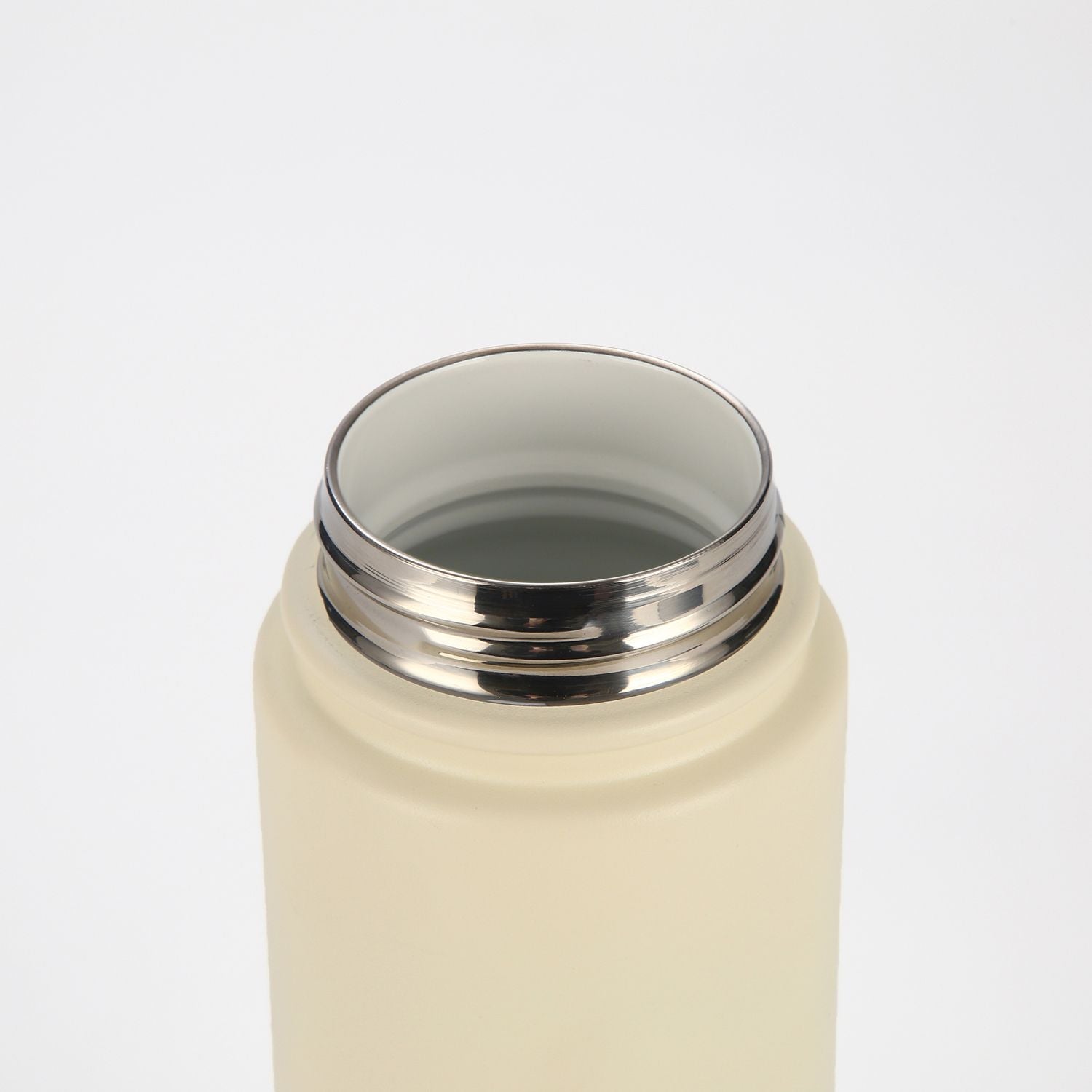 Crossing Urban Ceramic S/S Insulated Screw Cap Sports Bottle With Handle 600ml - Cotton (White)