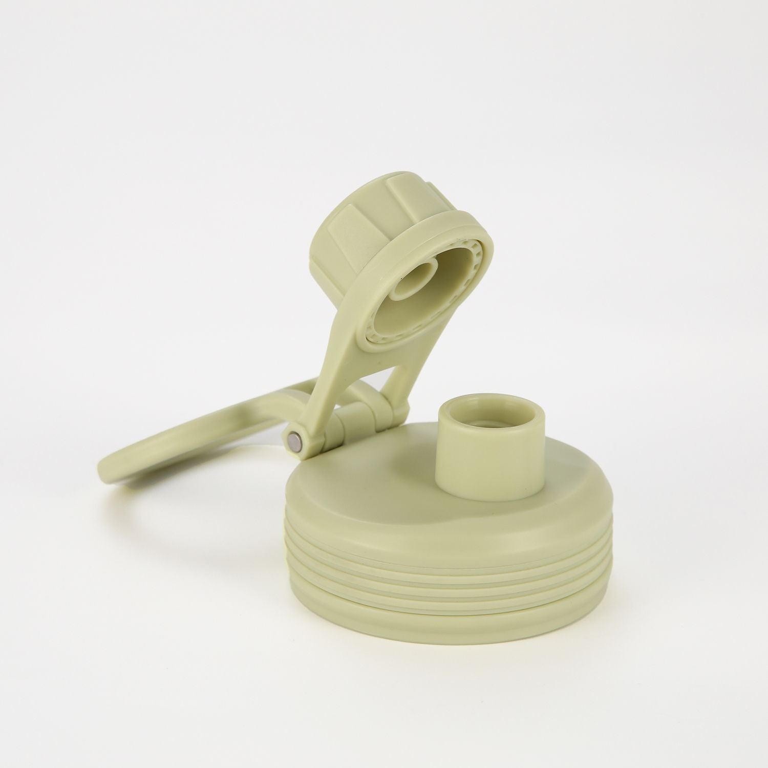 Crossing Urban Ceramic S/S Insulated Screw Cap Sports Bottle With Handle 600ml - Pistachio (Light Green)
