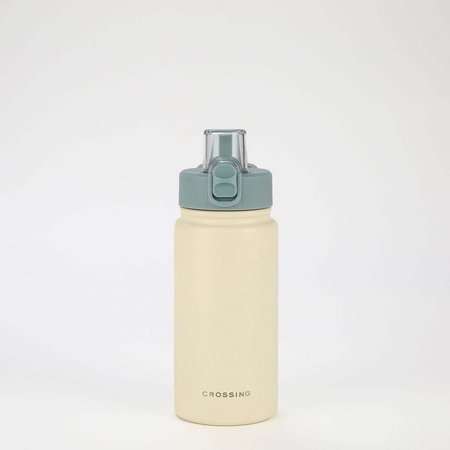Crossing Urban Ceramic S/S Insulated Straw Sipper Cap Sports Bottle With Handle 480ml - Cotton Sage (Mix)
