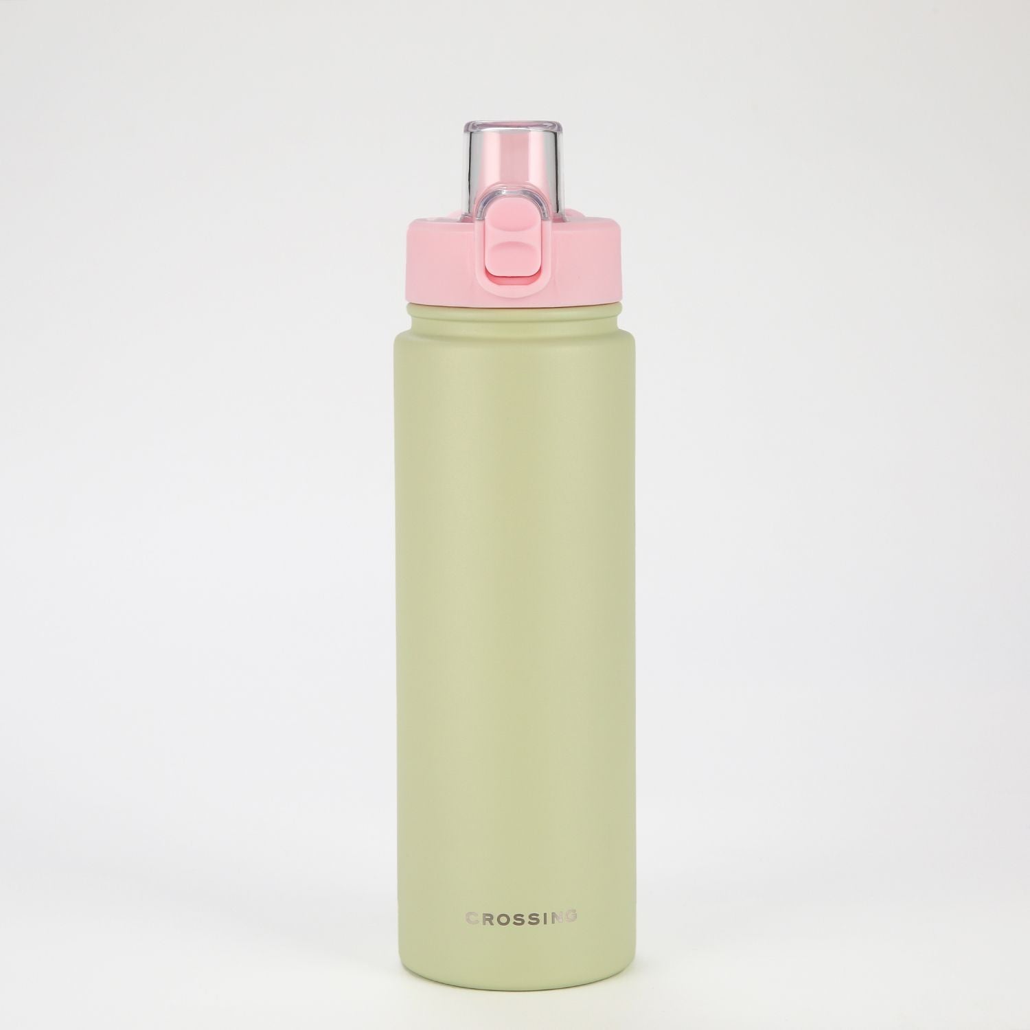Crossing Urban Ceramic S/S Insulated Straw Sipper Cap Sports Bottle With Handle 720ml - Pistachio Pink (Mix)